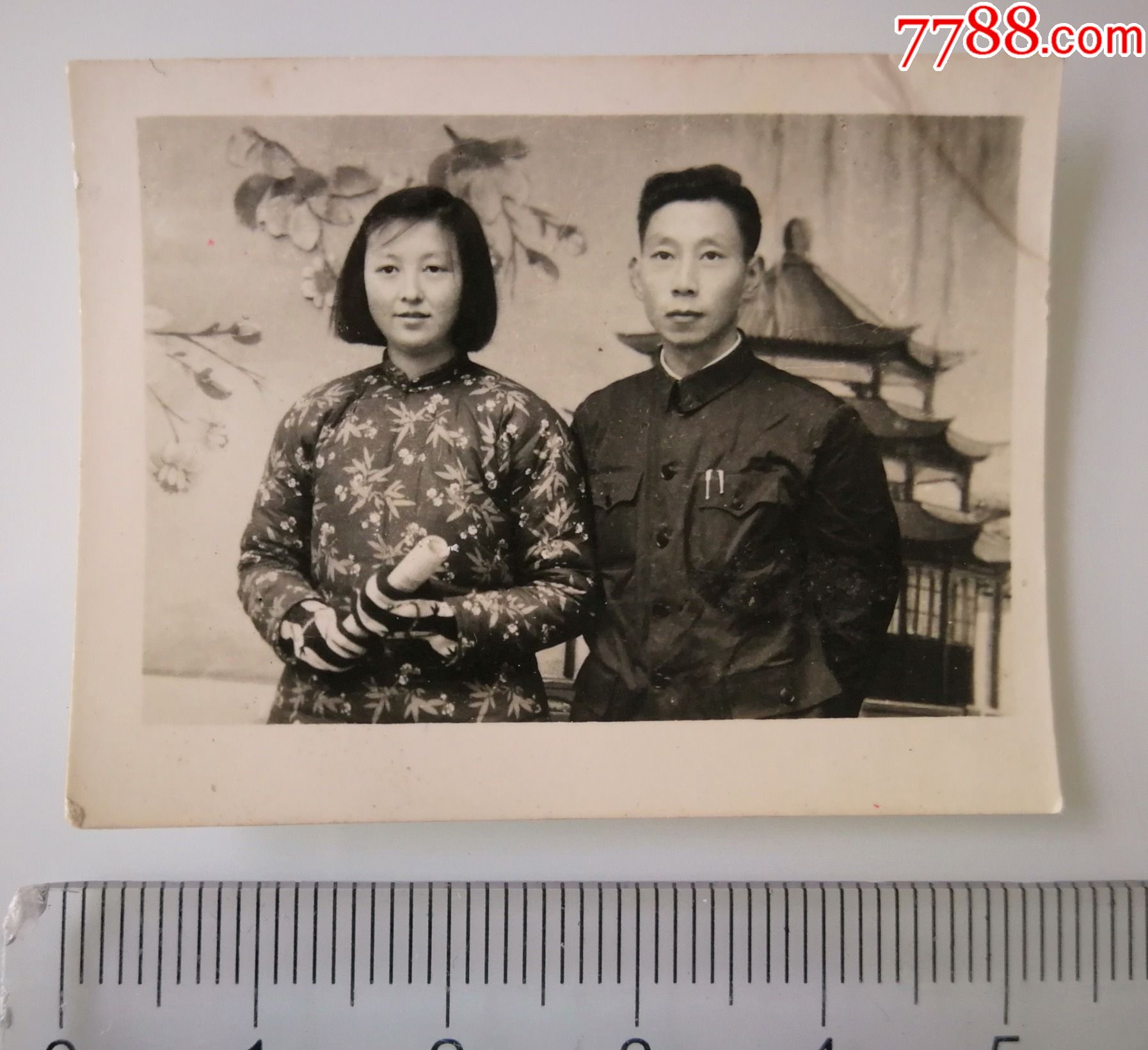 五十年代夫妻-老照片-7788收藏