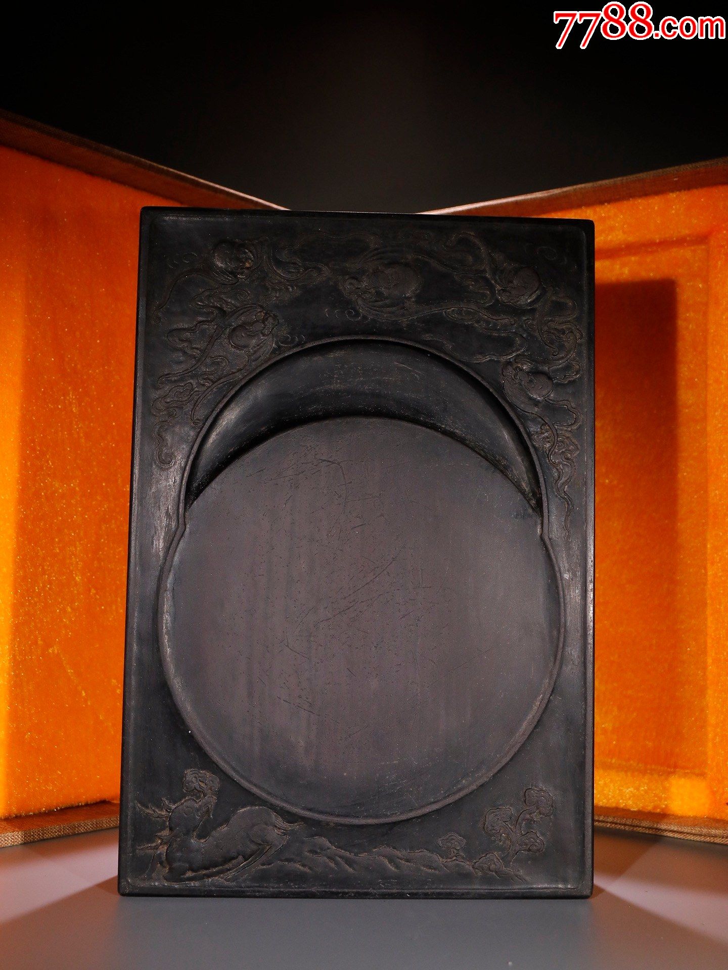 端石福禄纹文房砚台