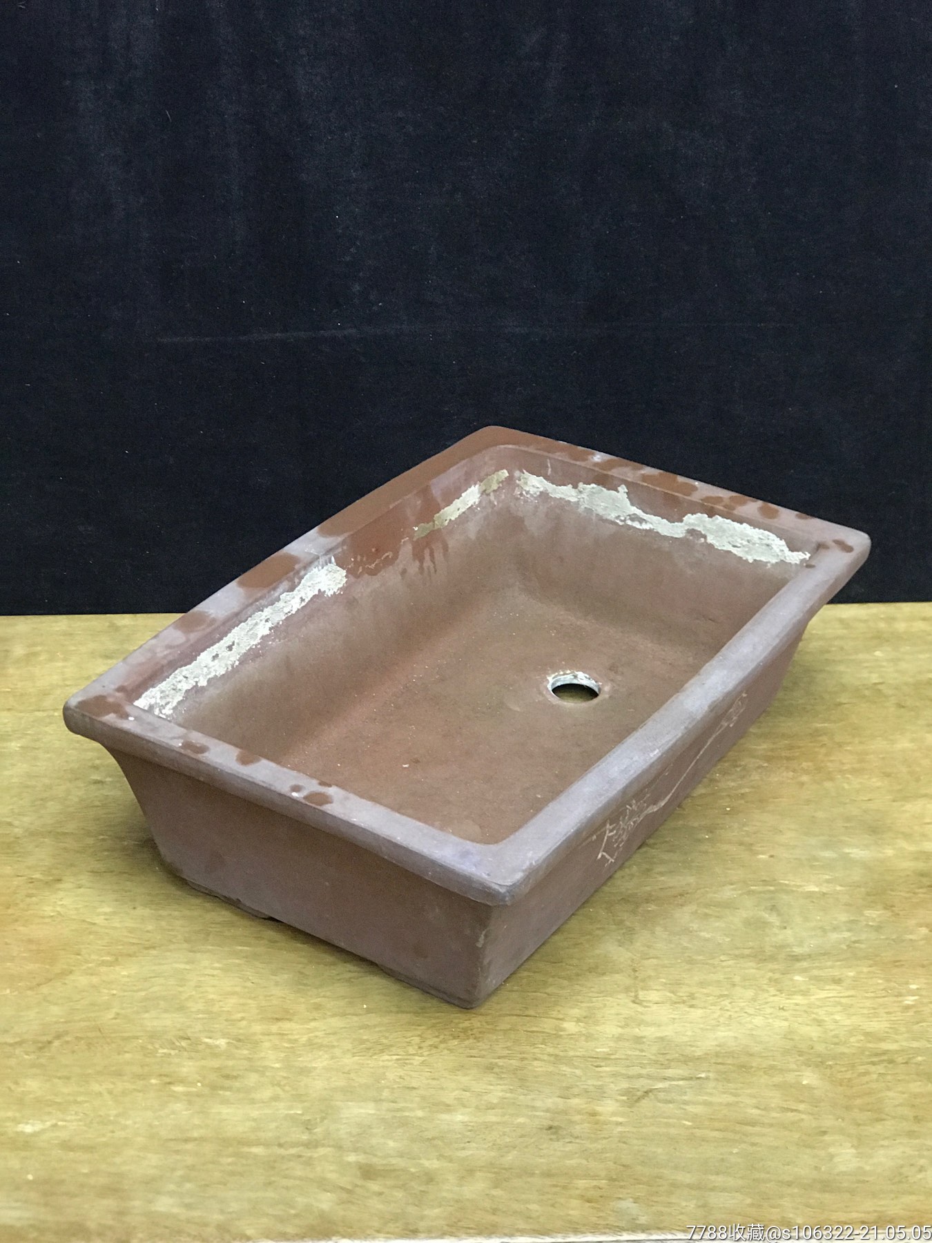 八十年代老紫砂盆,老花盆