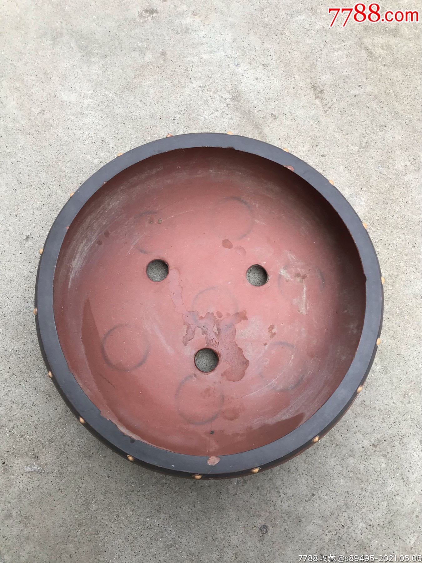 文革时期叶生刻花盆_其他紫砂_第4张_7788陶器收藏