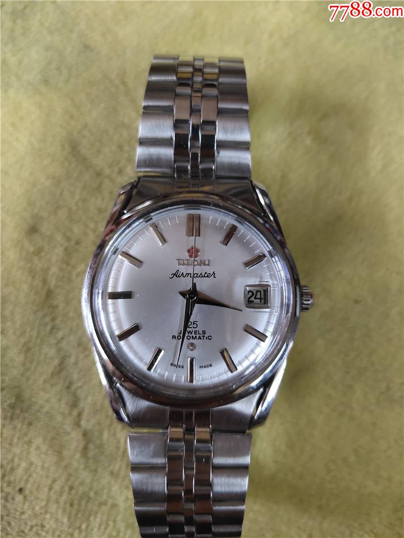 全新未使用过瑞士梅花全自动双日历男机械表机芯28242