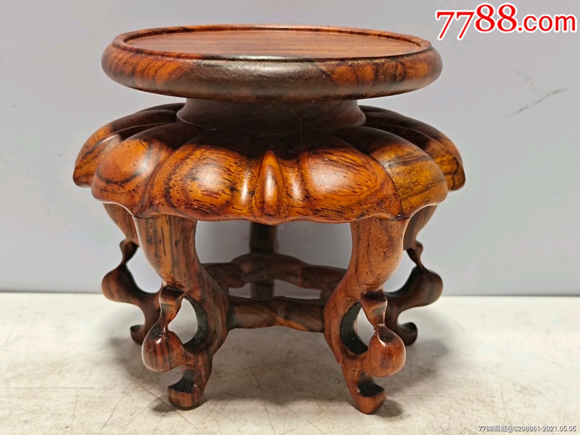 黄花梨小花架一个尺寸如图全品