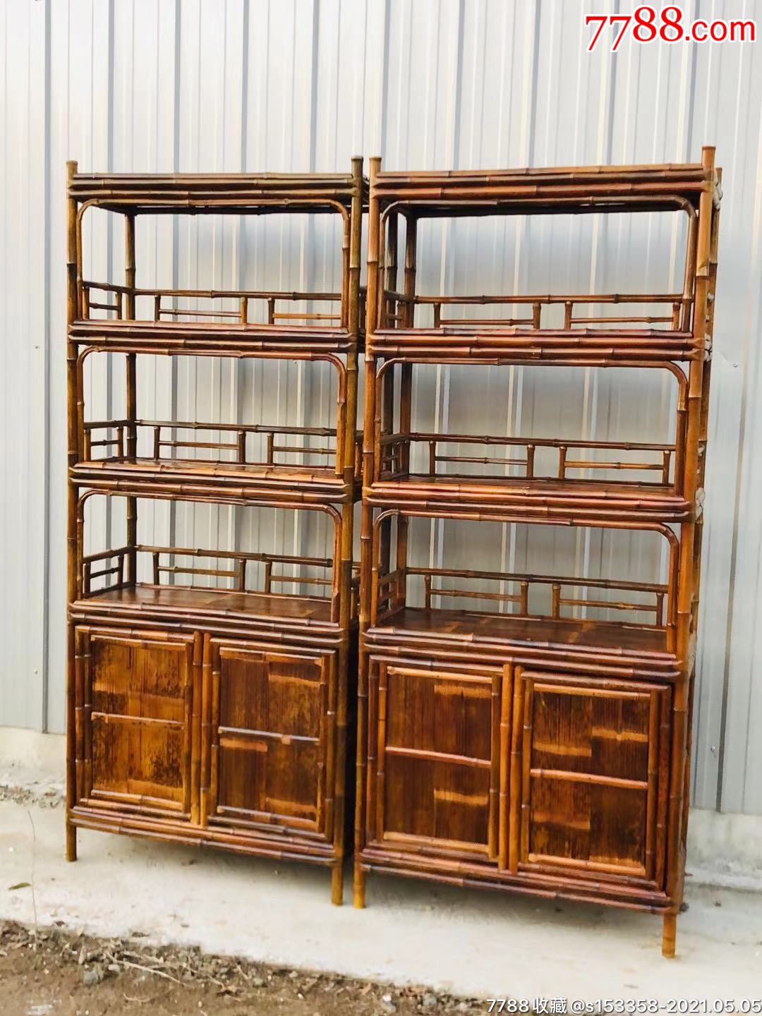 班竹书橱一对