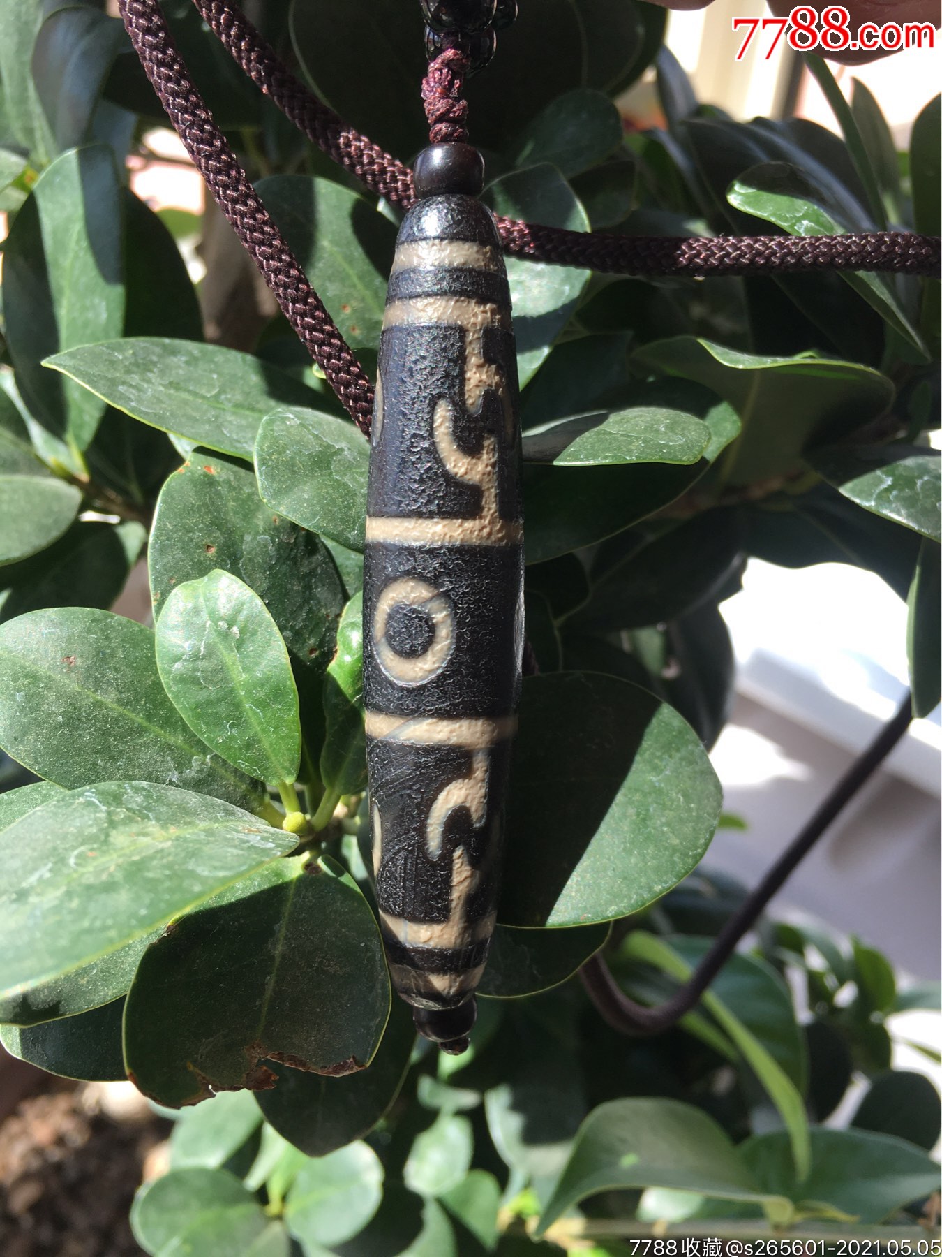 藏传莲师三眼天珠