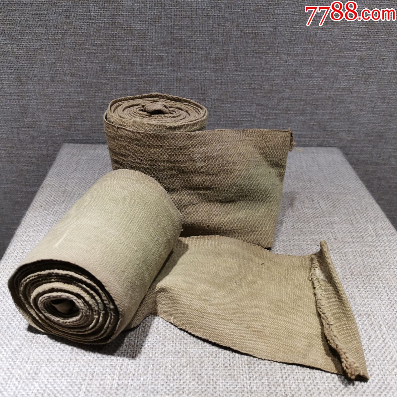 红色收藏抗战时期老物件八路军绑腿布原品保真适用爱国教育展出