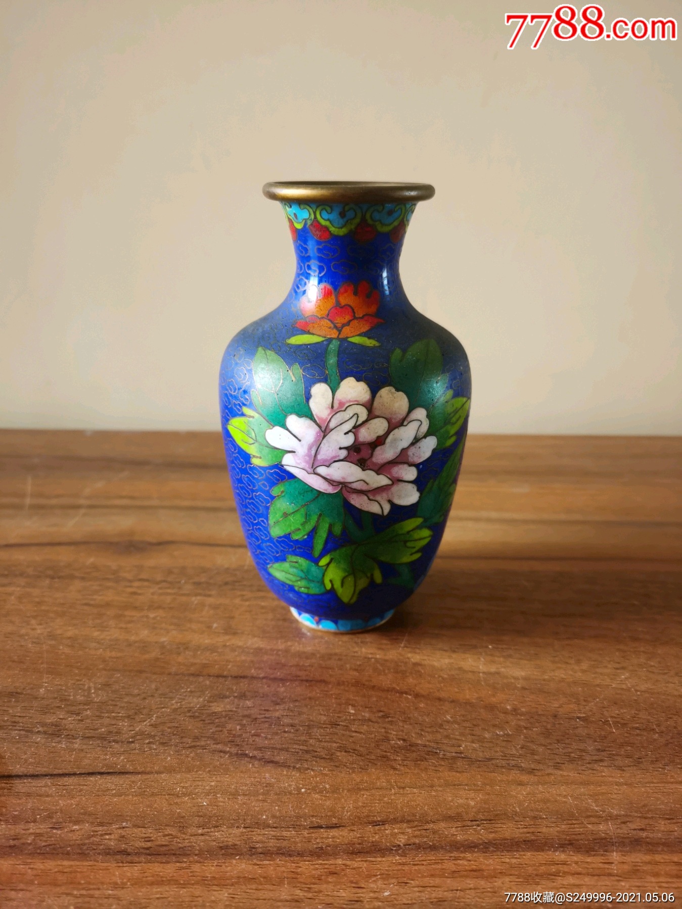 80年代老景泰蓝花瓶