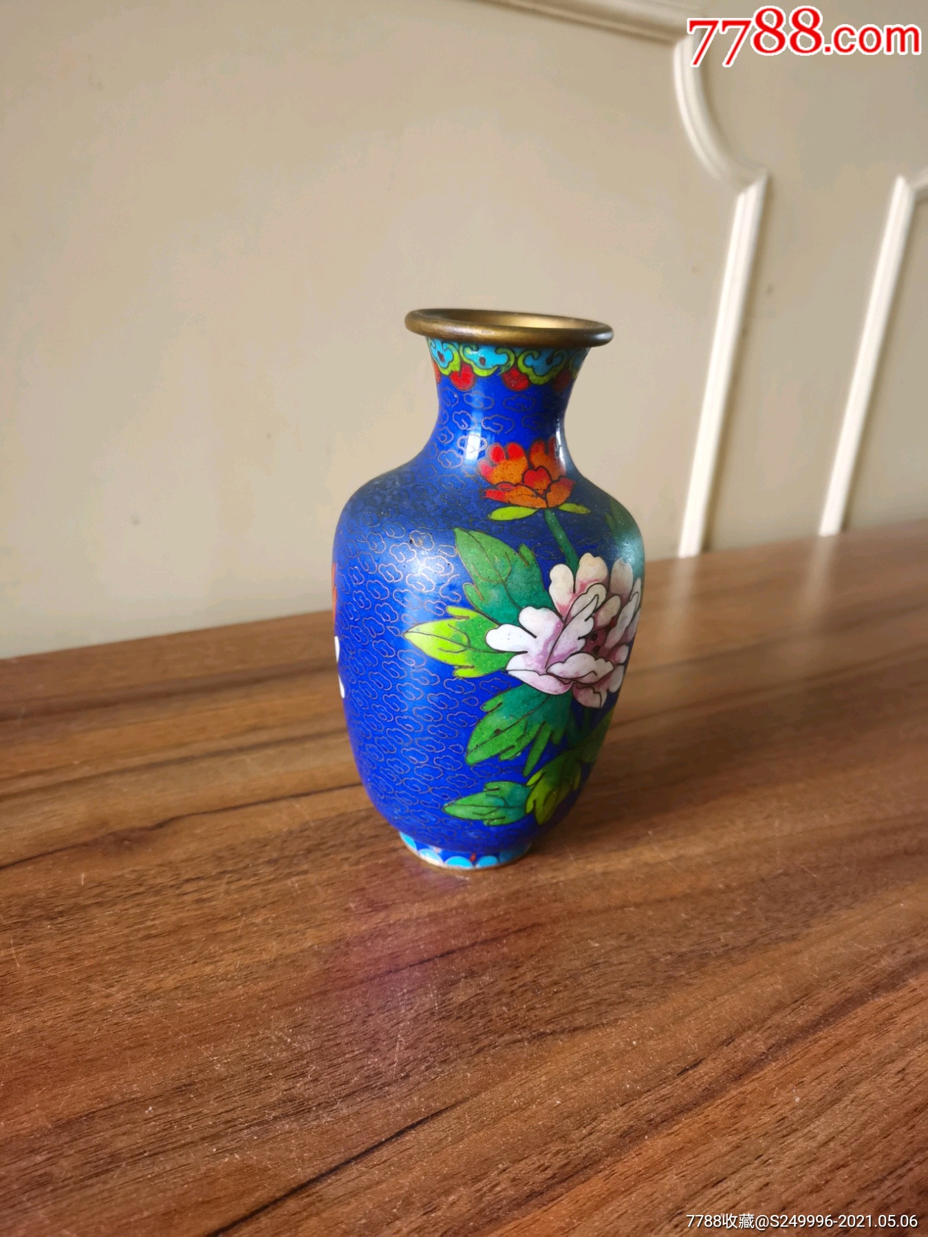 80年代老景泰蓝花瓶