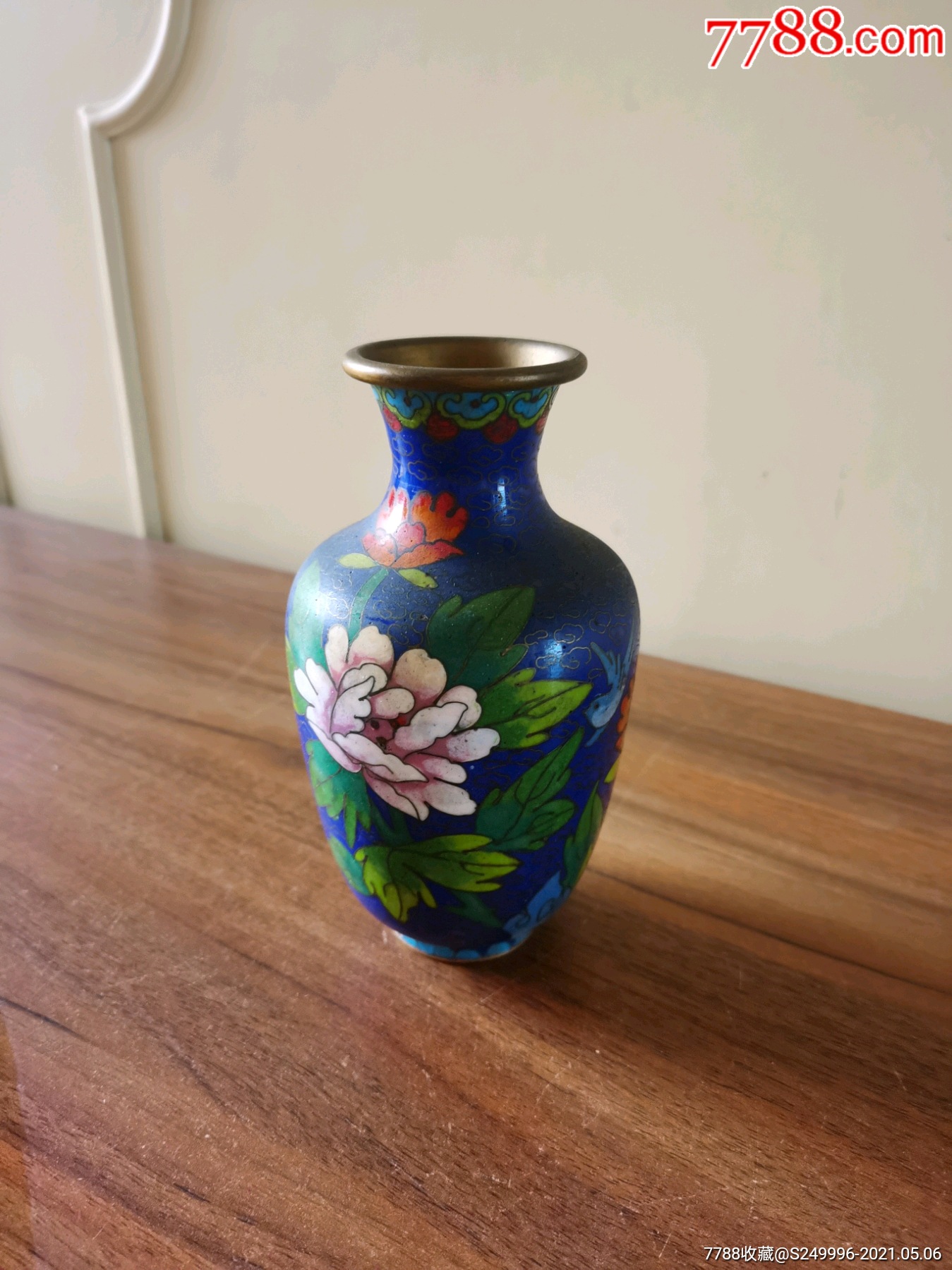 80年代老景泰蓝花瓶