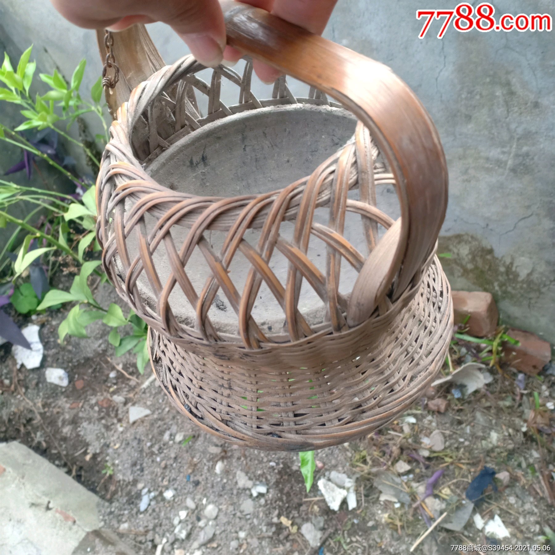 浙南特色以前人用手工制成火碳竹笼一套