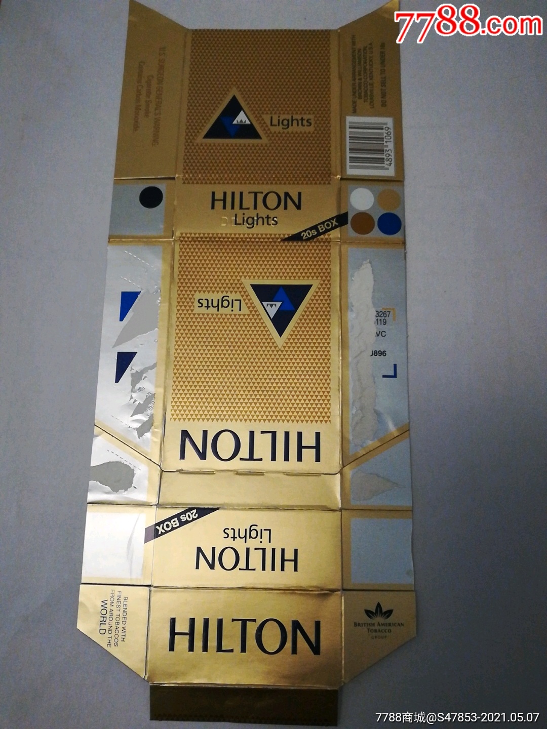 80年代希尔顿香烟图片