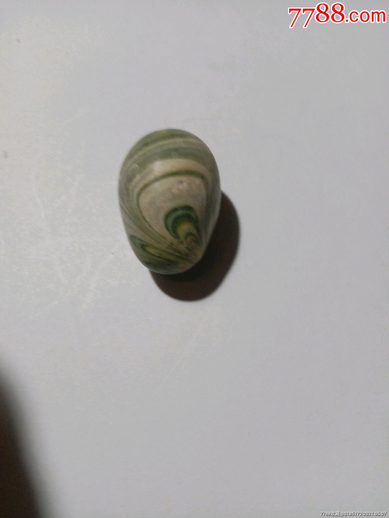 清老琉璃绞胎珠子