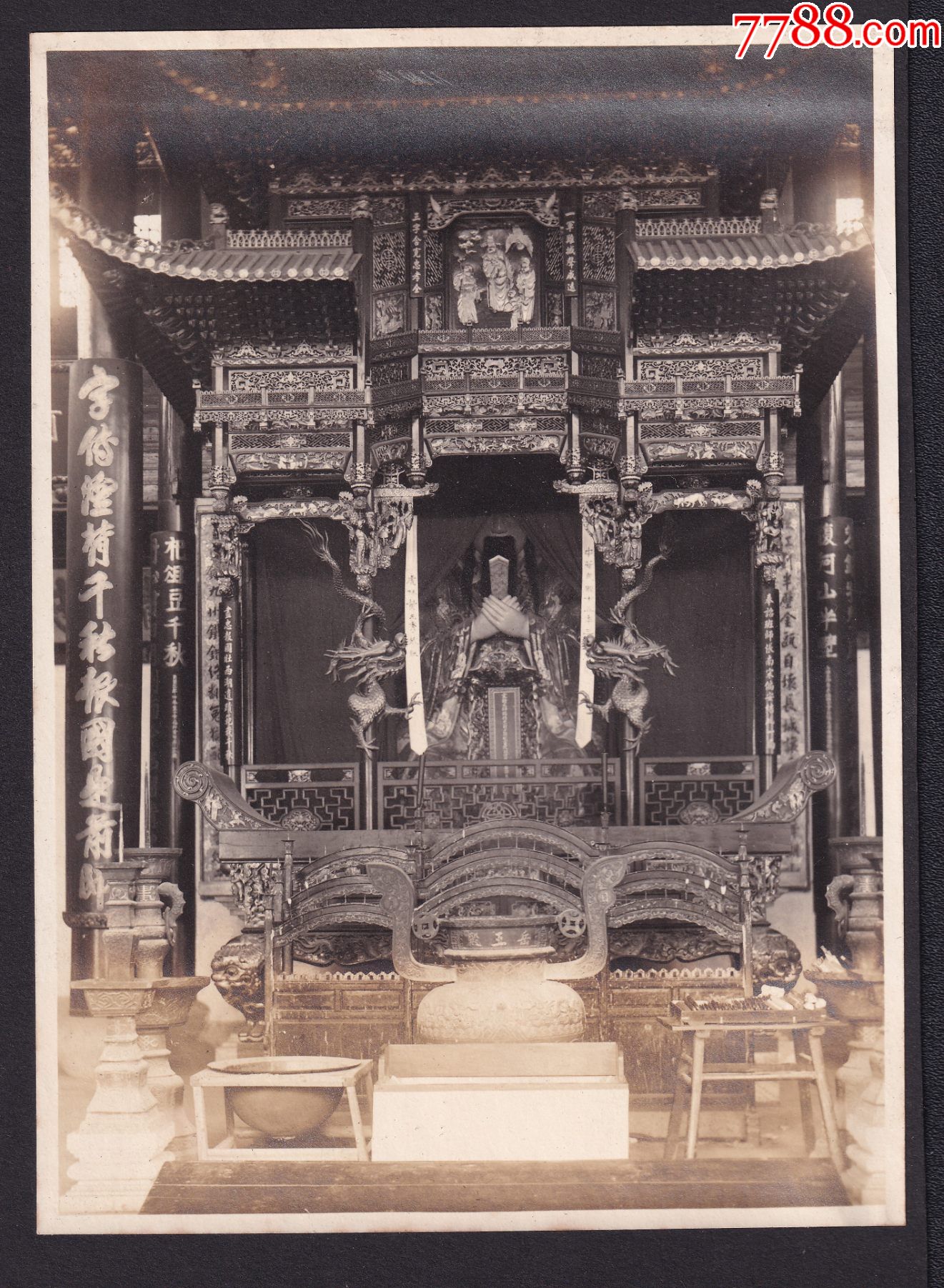 民国年代杭州岳王庙风景老照片1张尺寸约112153厘米