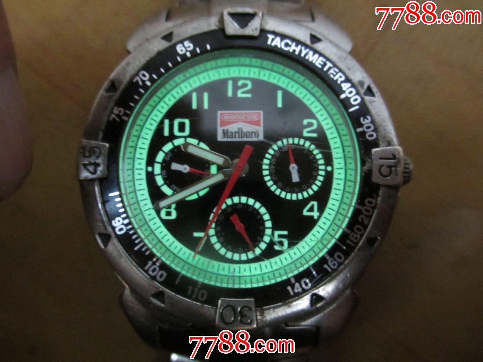 美国制造!美国名牌亮夜光【marlboro】-【万宝路】男士腕表一块!