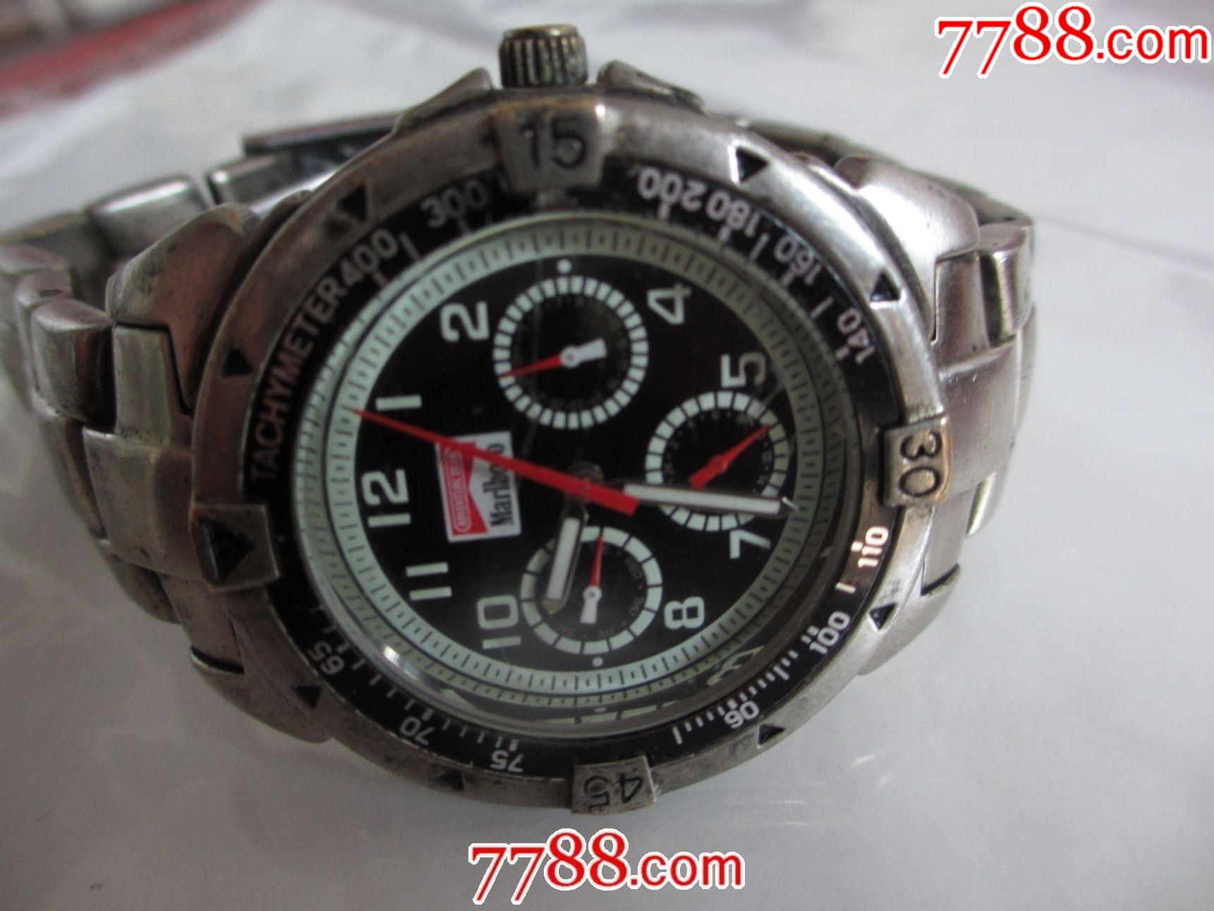 美国制造!美国名牌亮夜光【marlboro】-【万宝路】男士腕表一块!