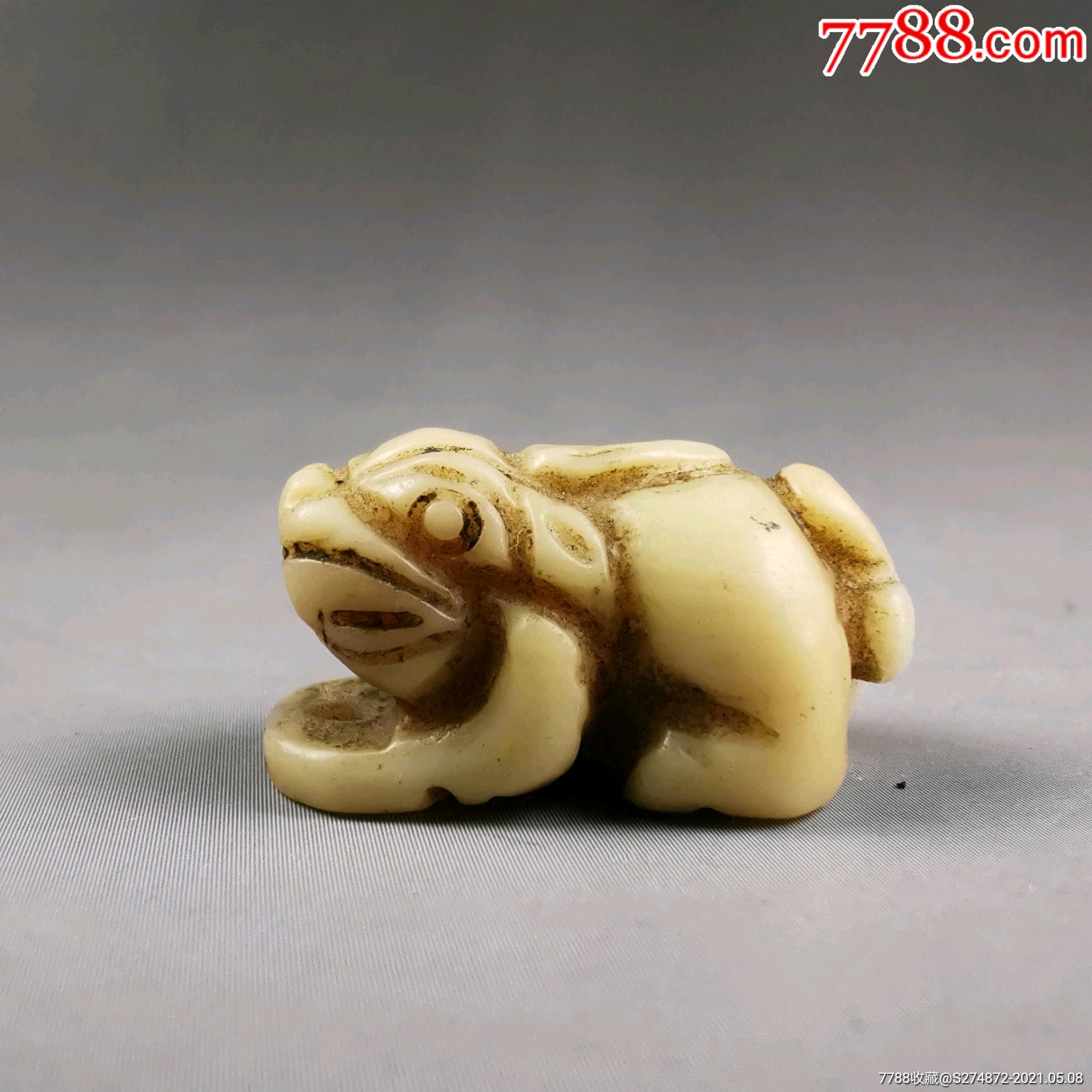 老玉雕狮子
