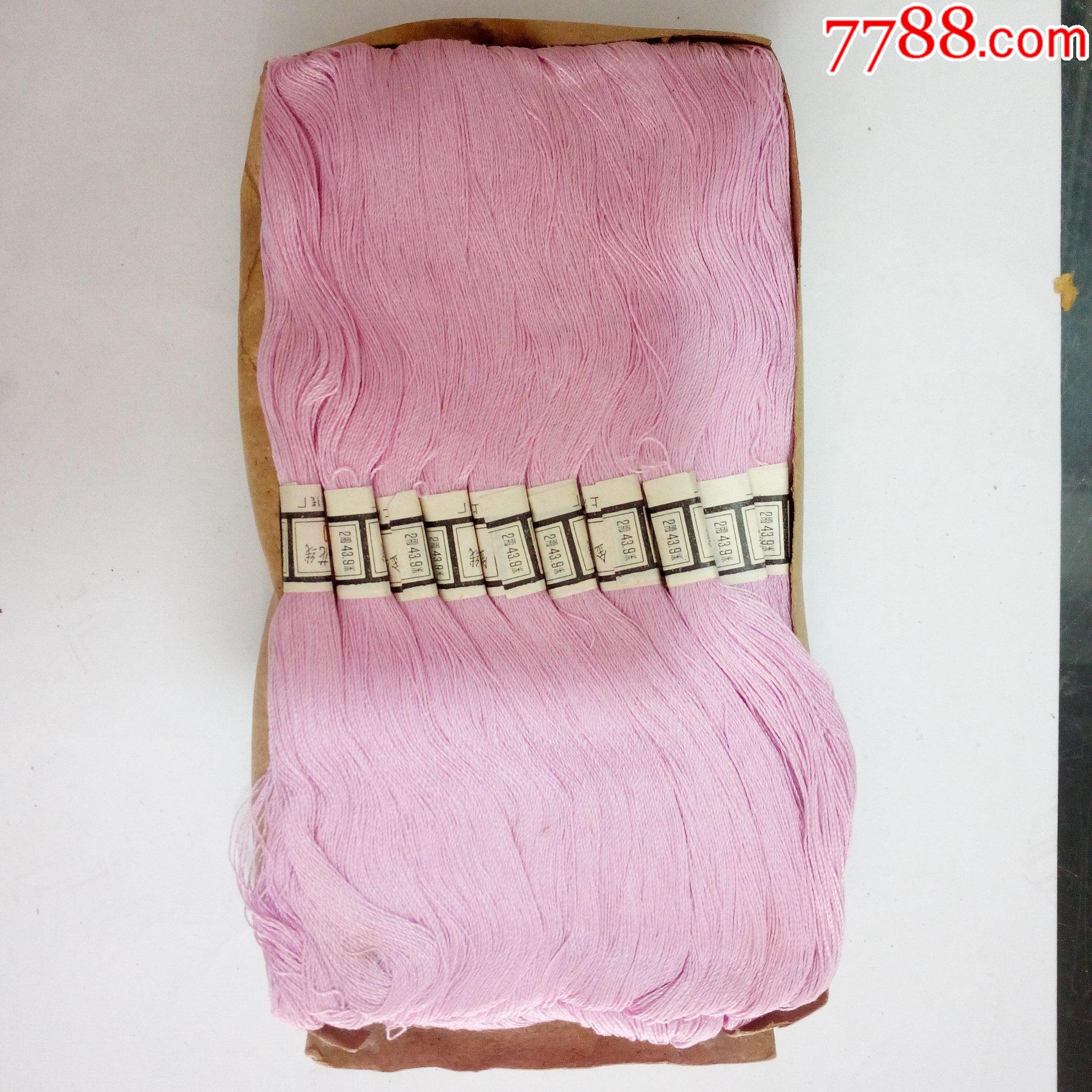 50年代抗美援朝时期上海第三制线厂出品特制金星牌绣花线浅粉色一盒20
