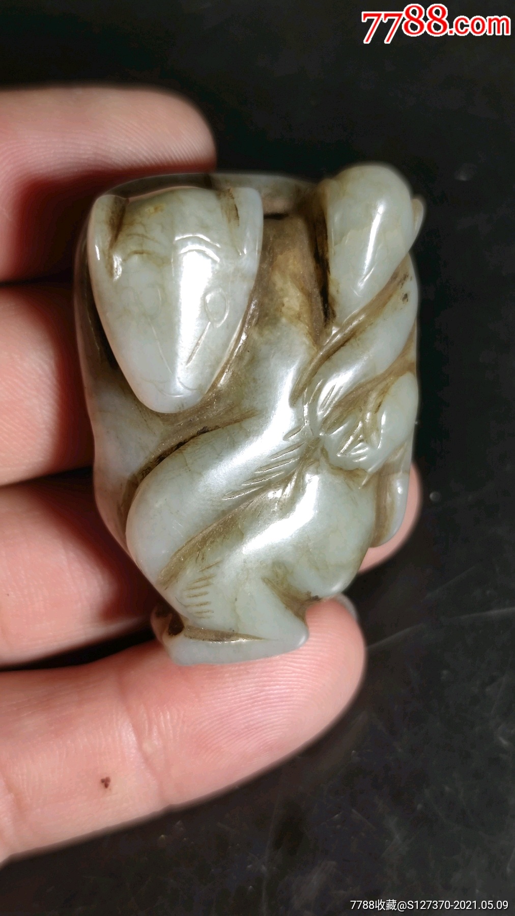 旧藏明清和田玉代代猴(一口价)