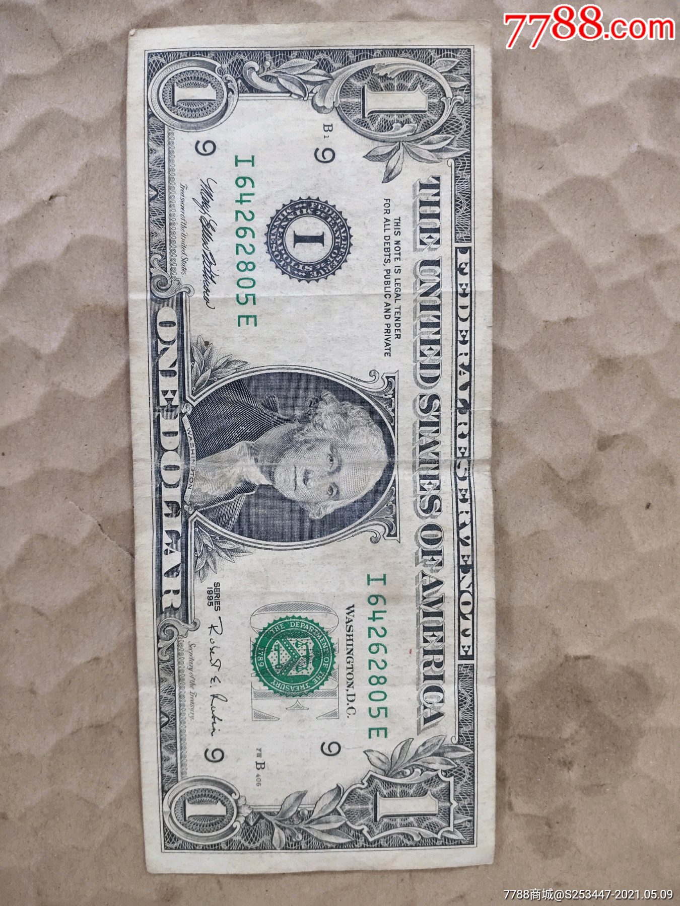 美元一元纸币图片