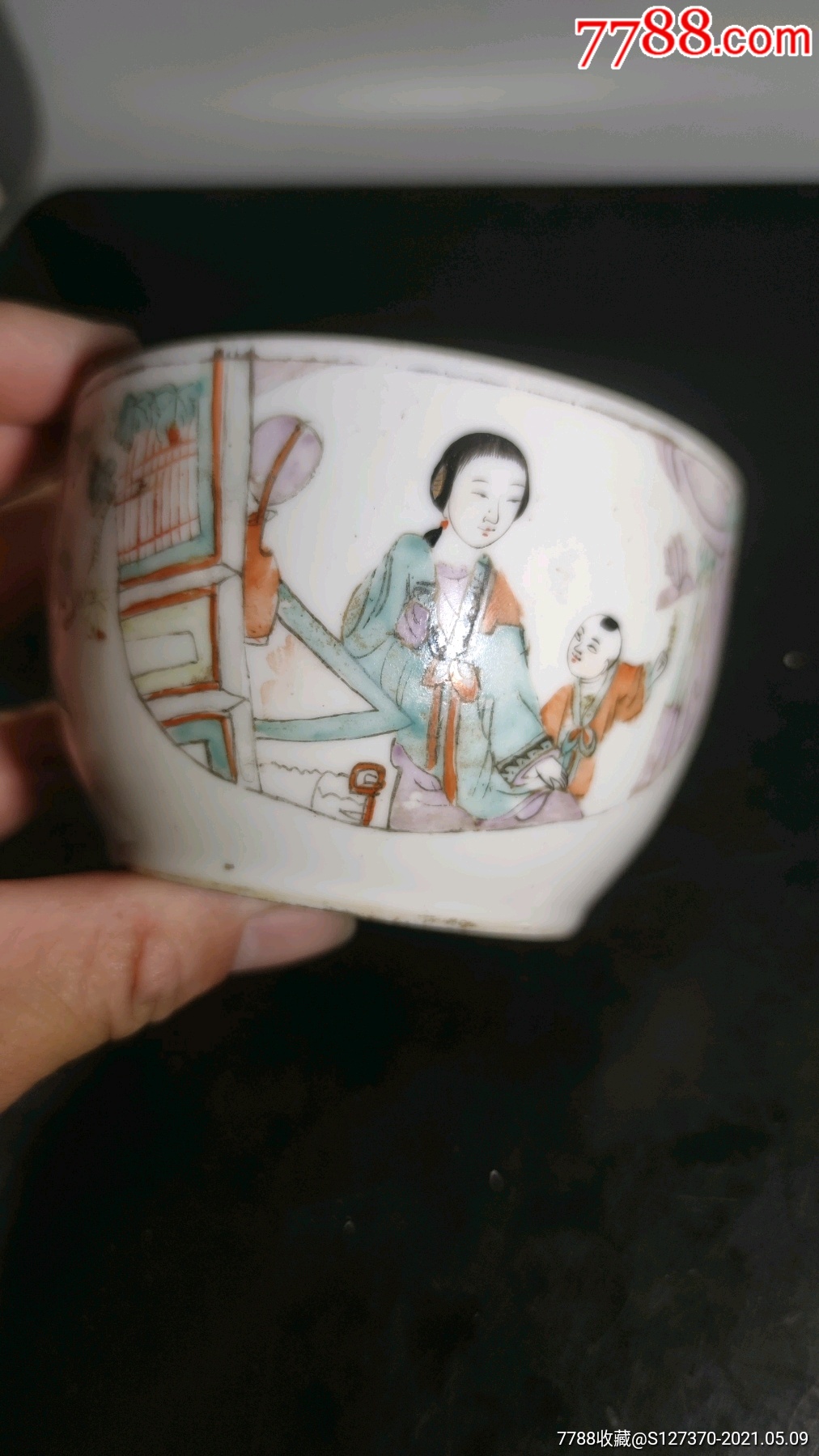 首页 零售 彩绘瓷/彩瓷 >> 清末民初名家戴寿山粉彩人物盖罐(一口价)