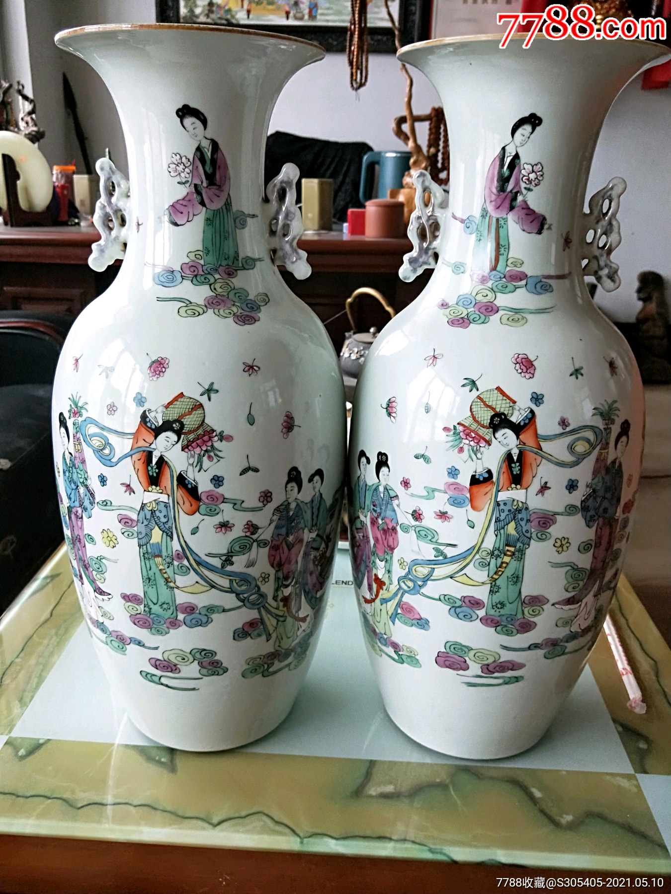 粉彩仕女嫁妆瓶-青花瓷-7788商城__七七八八商品交易平台(7788.com)