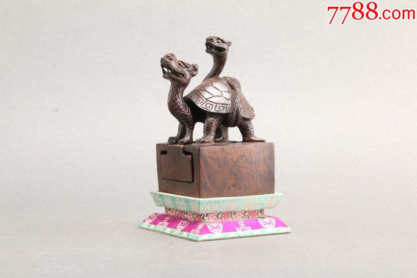 旧藏老沉香玄武印章