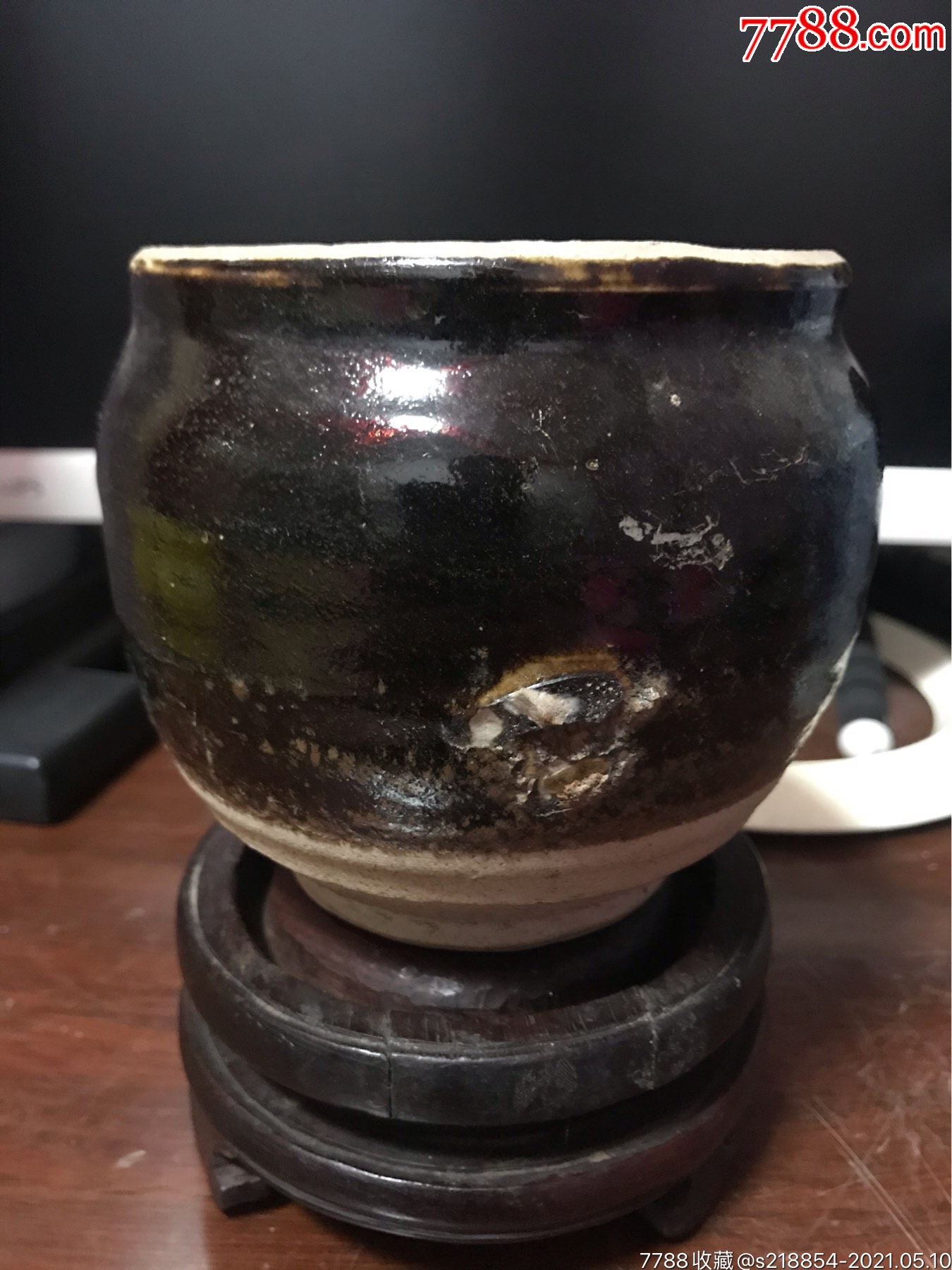 元明全品黑釉罐_黑瓷/天目瓷_第1张_7788瓷器