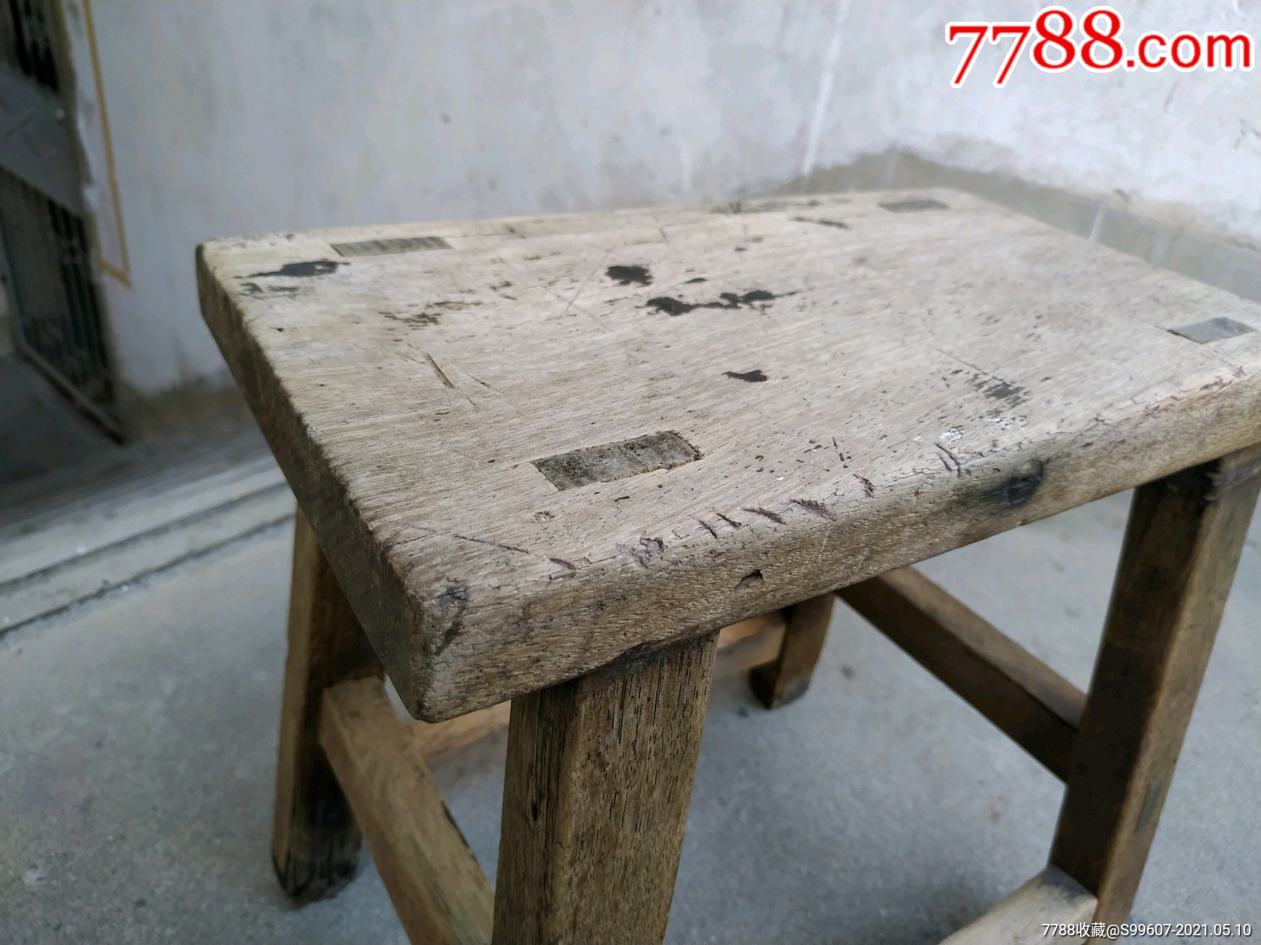 民国老木凳子方凳花架