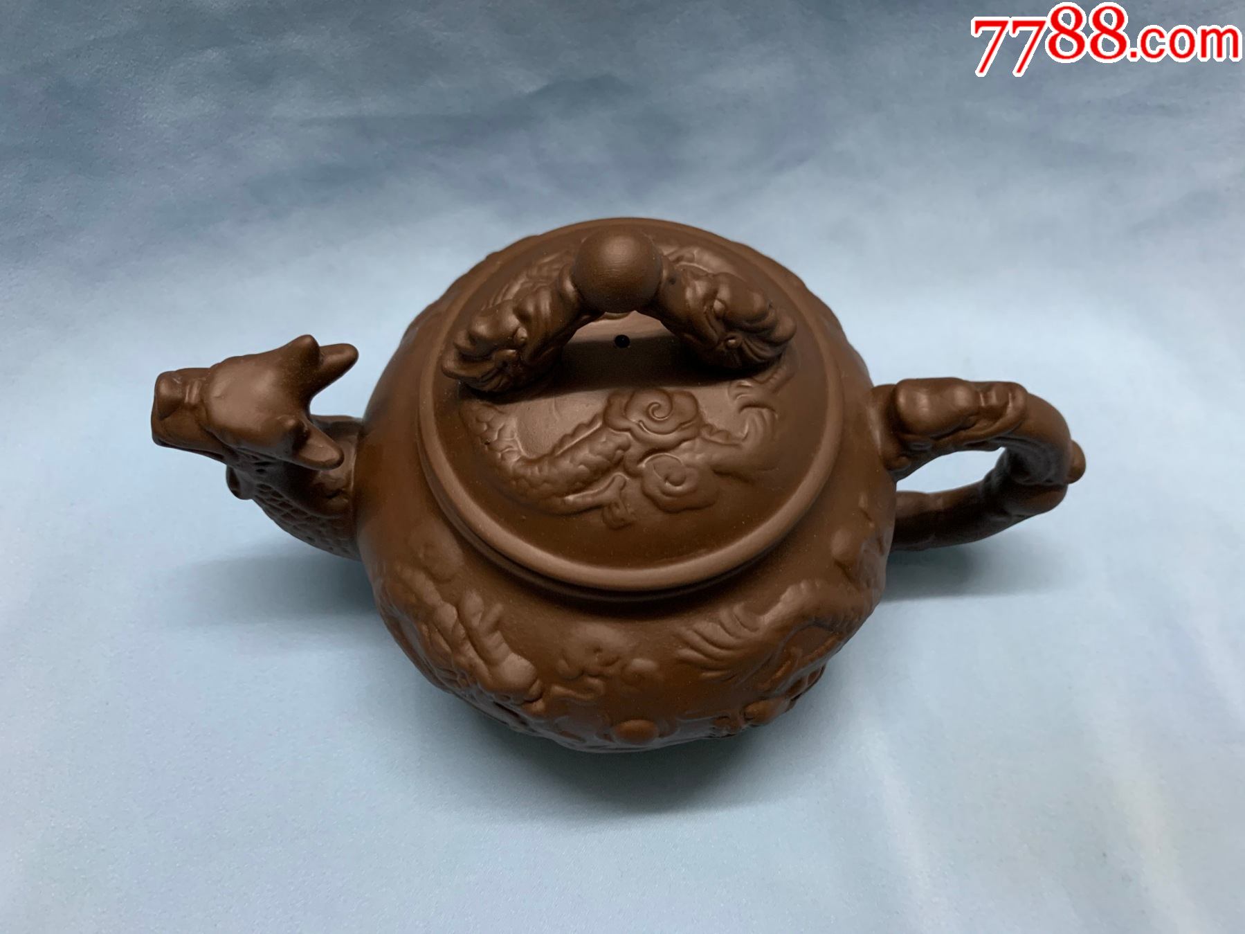 紫砂双龙戏珠大壶茶1只