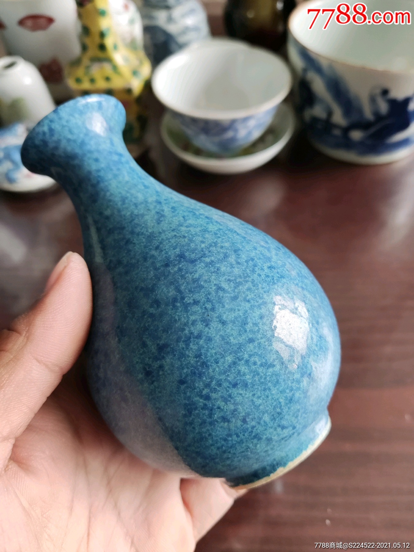 民国炉钧釉小瓶