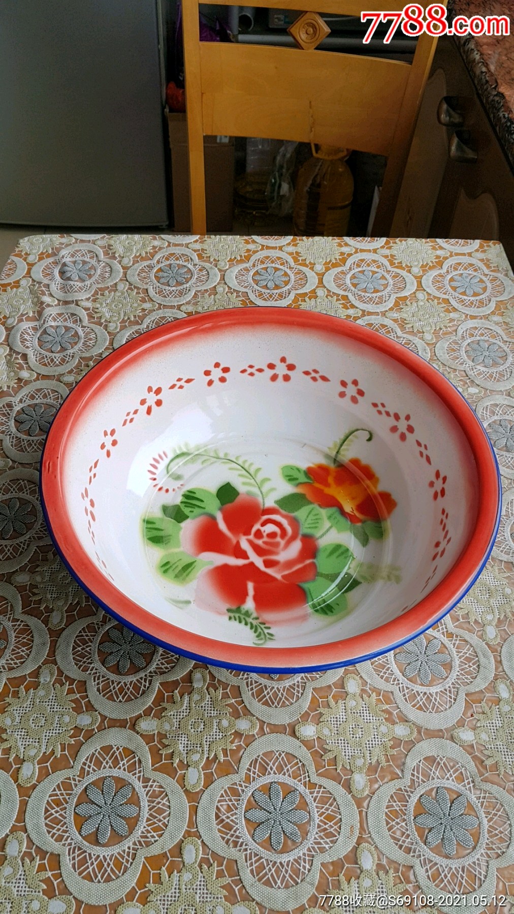 长春火炬牌搪瓷盆