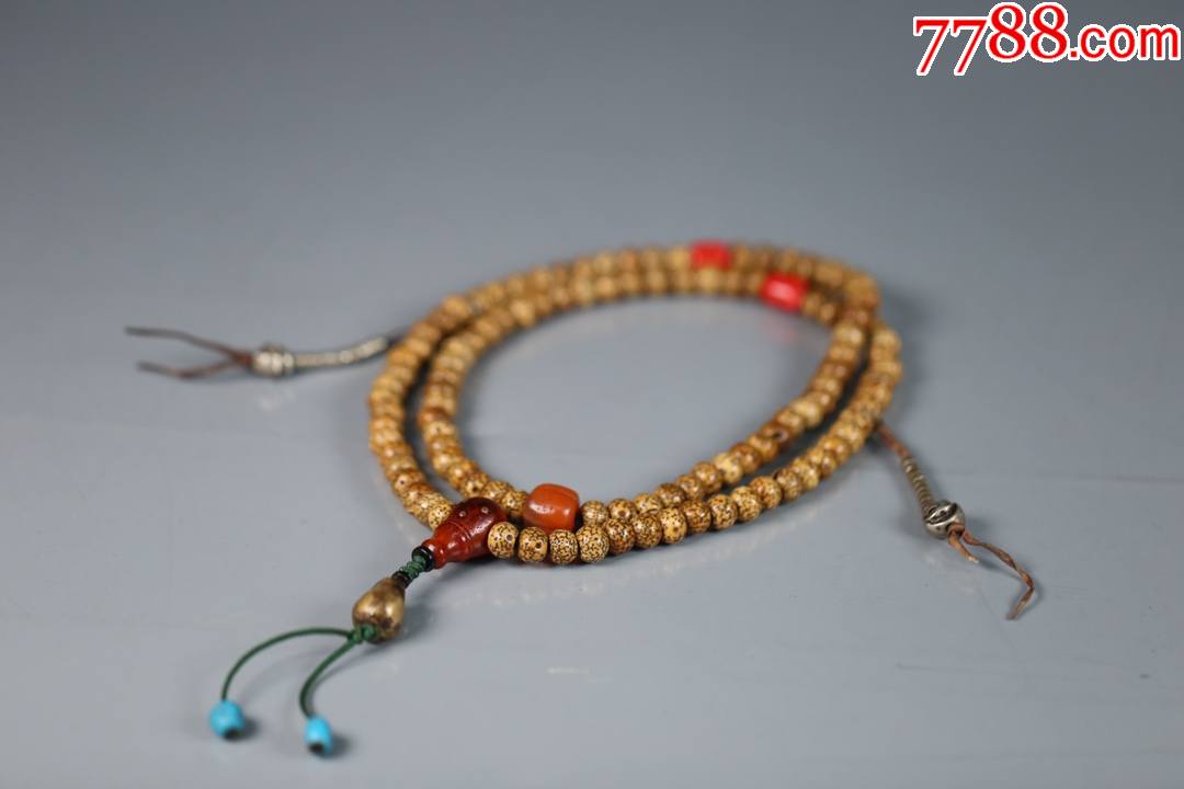 藏传百年老星月念珠-菩提手串/佛珠-7788文玩