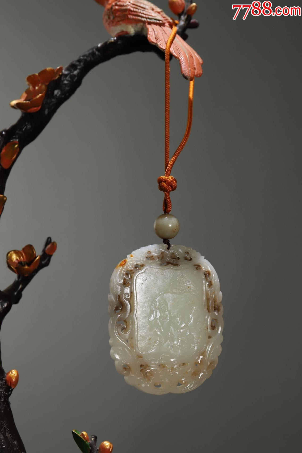 和田玉和合二仙腰佩