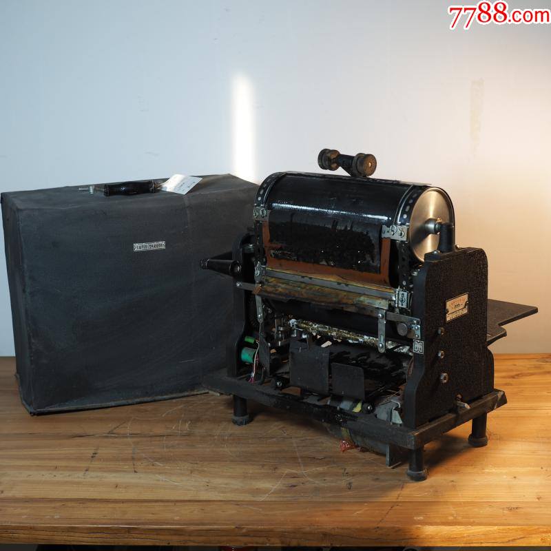 1990怀旧古董长城牌速印机油印机手摇电动印刷机民宿茶馆工业摆件
