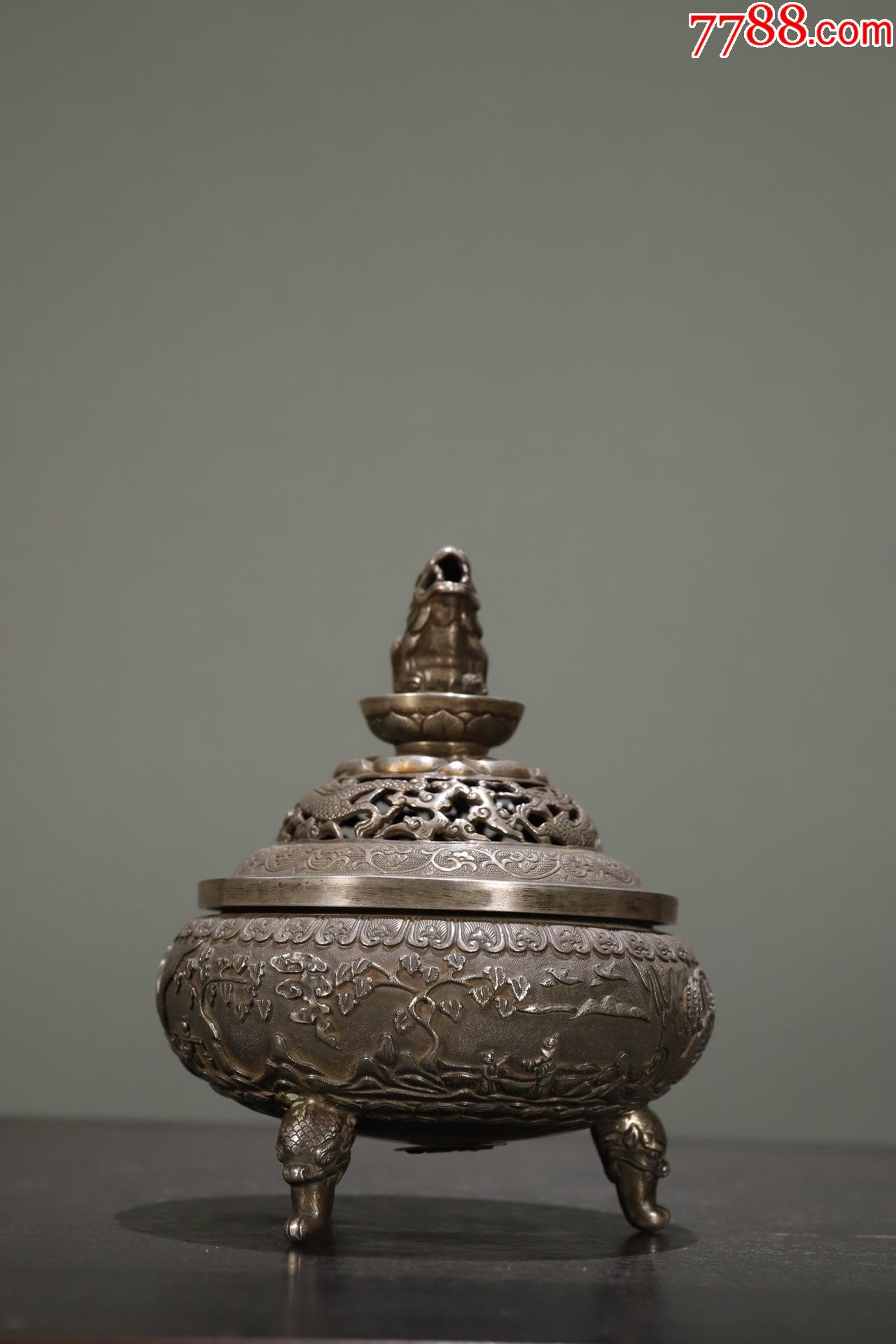 老银造人物故事香薰炉