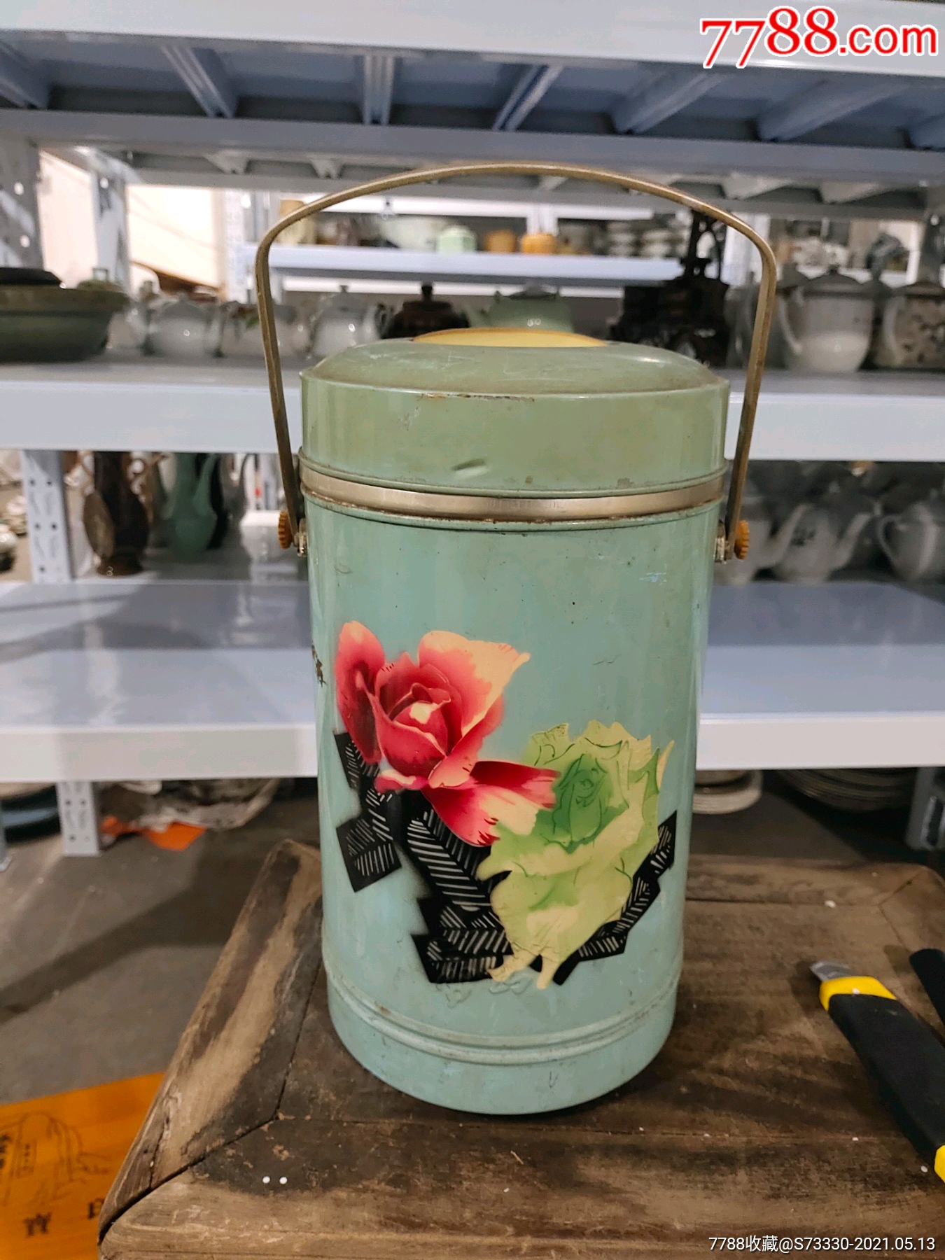 怀旧收藏民俗老物件,80年代左右,雪糕保温桶