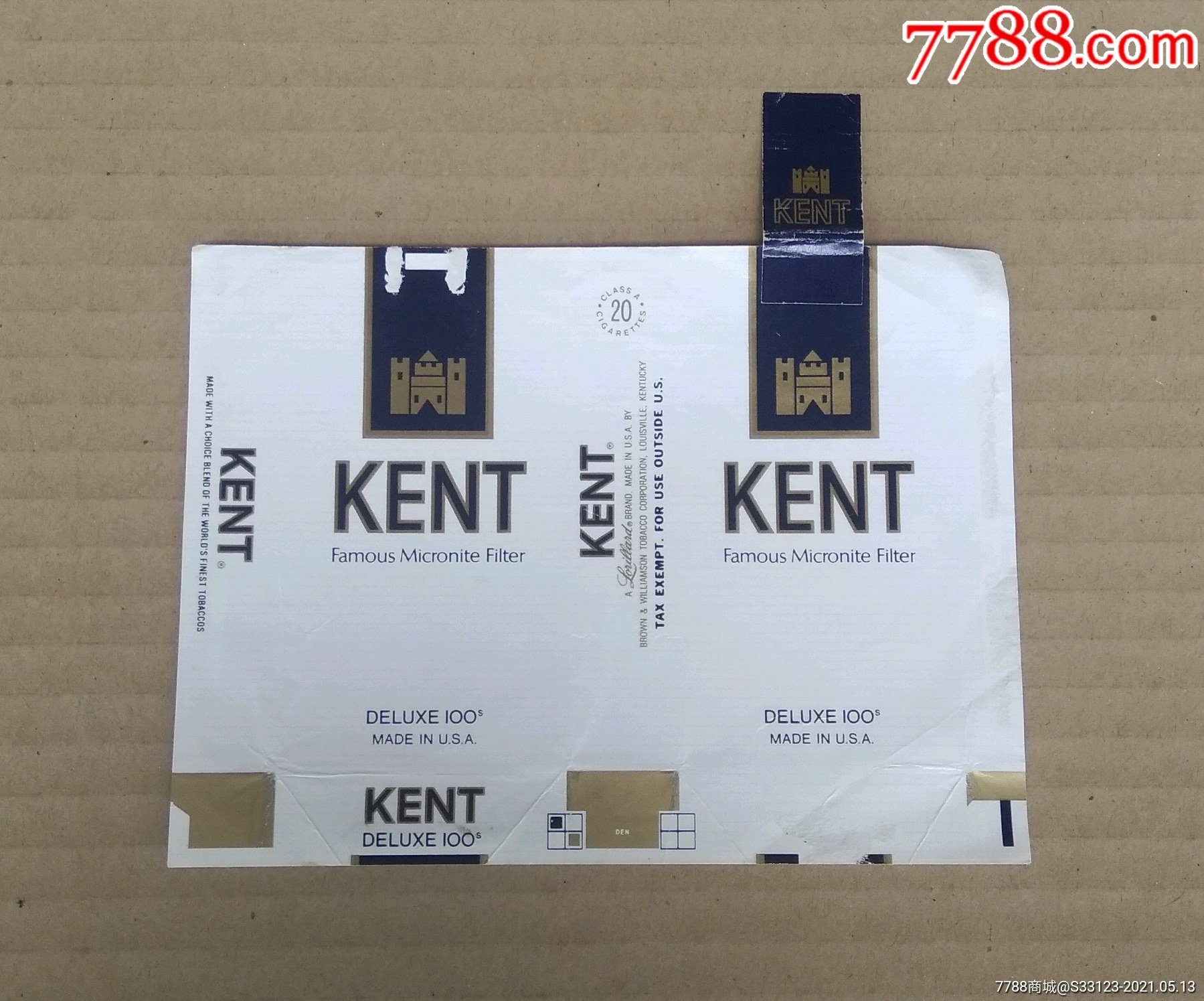 100s健牌kent拆包全封