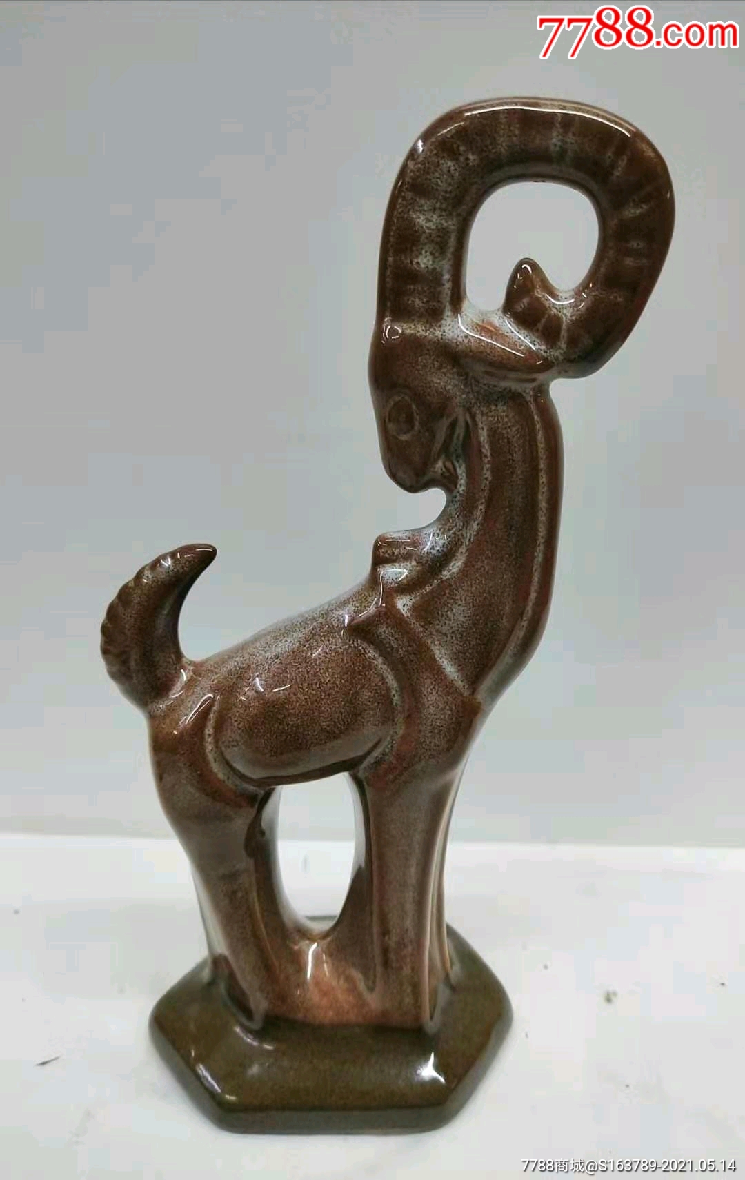 美陶瓷鹿-价格:80.0000元-se80172814-雕塑瓷/瓷雕-零售-7788收藏__收