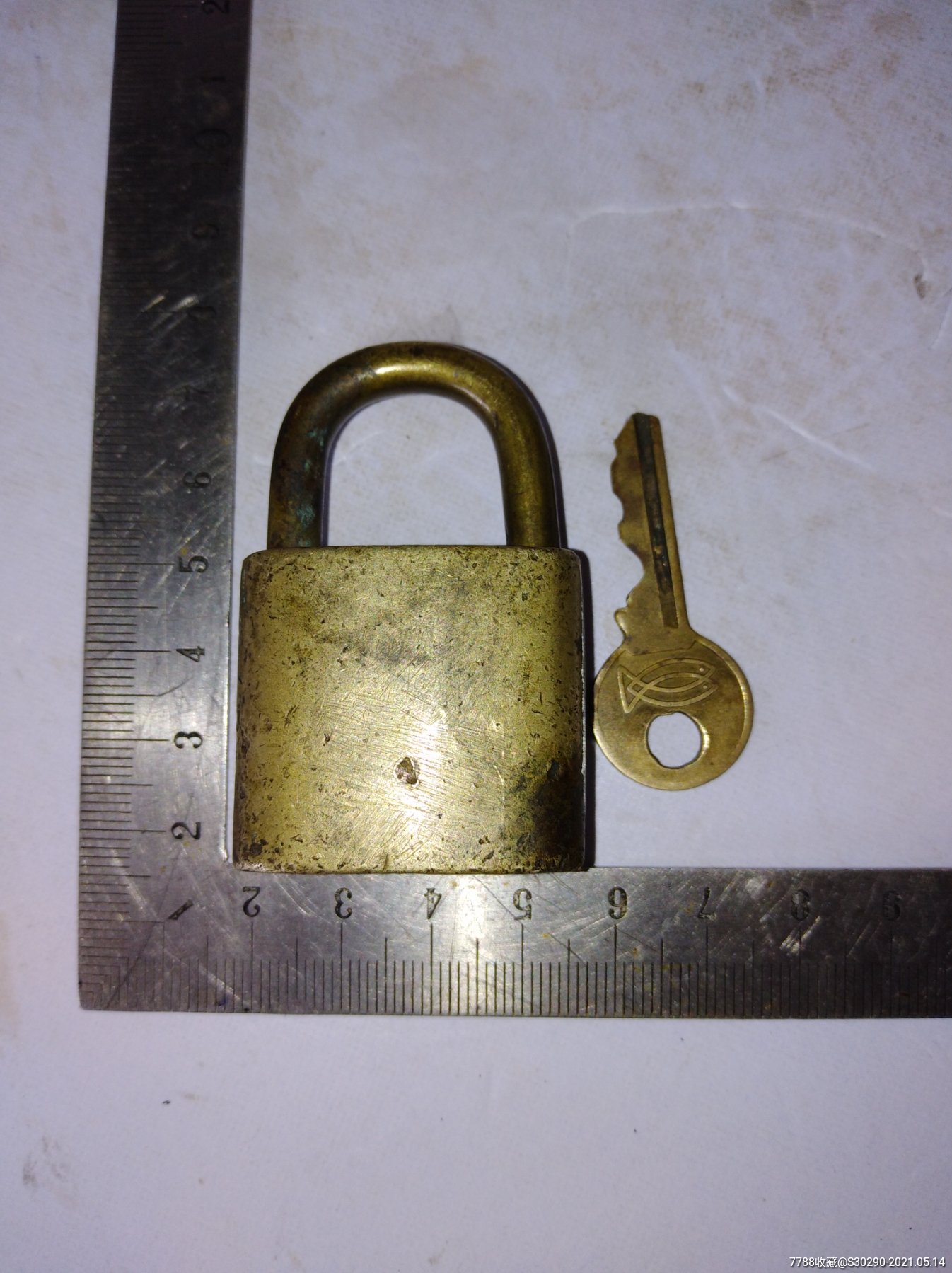1949狗头牌锁配件一个