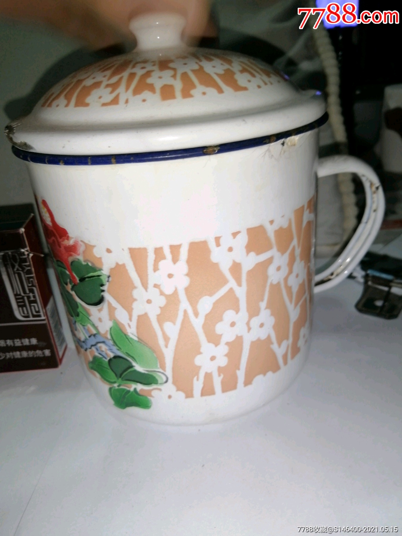 1966年大号重彩搪瓷杯