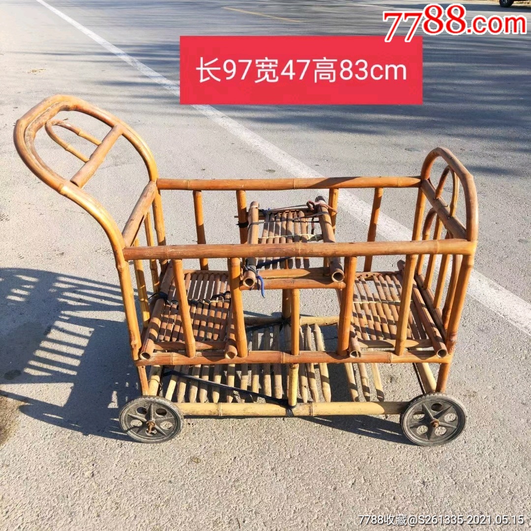 纯天然竹子儿童幼儿推车民俗怀旧