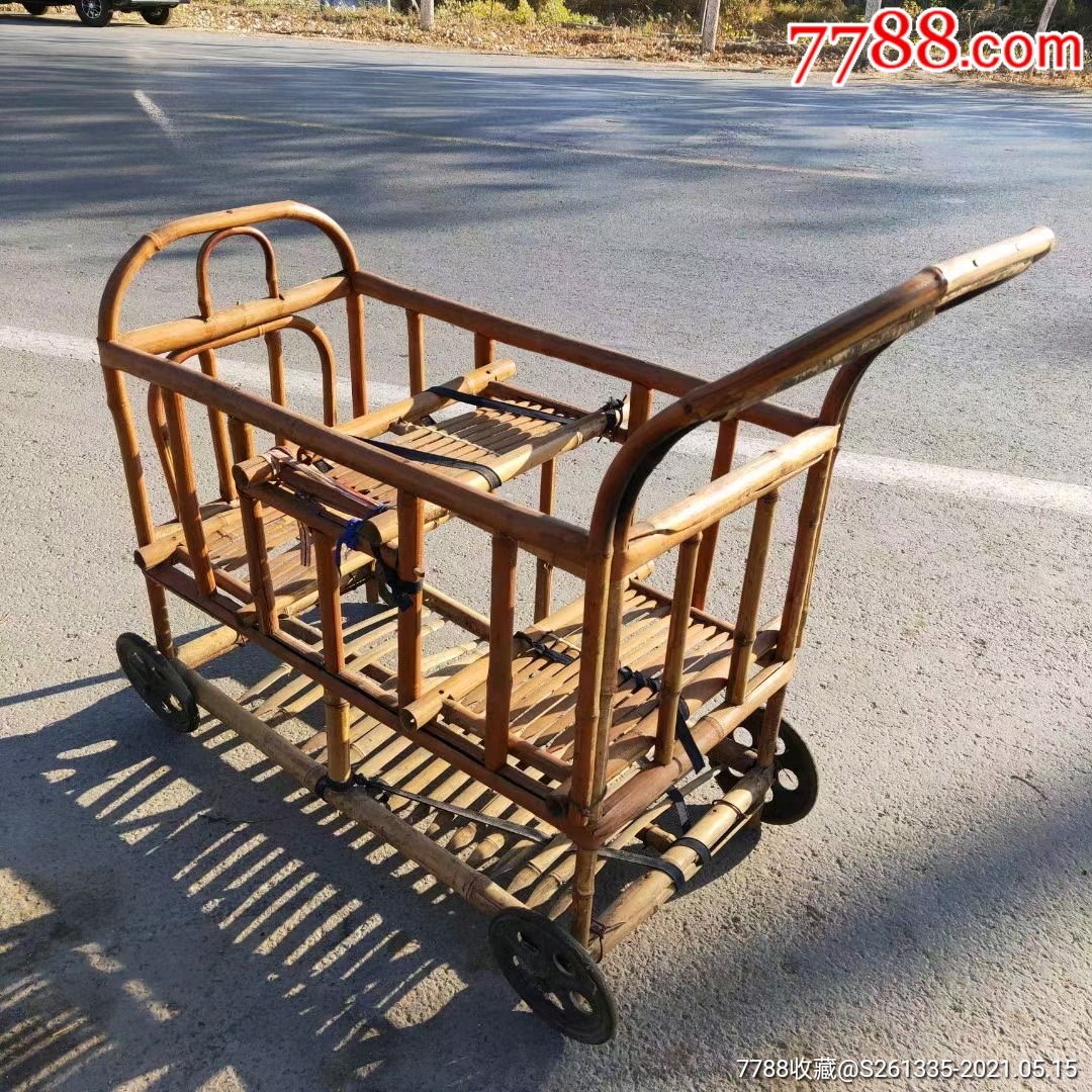纯天然竹子儿童幼儿推车民俗怀旧