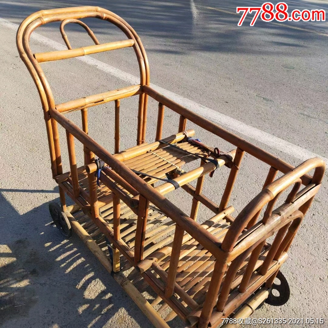 纯天然竹子儿童幼儿推车民俗怀旧