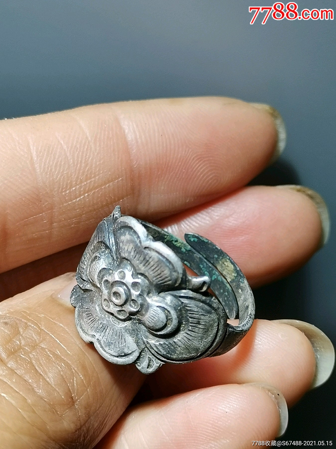 老银戒指-价格:220元-se80210128-银戒指-零售-7788收藏__收藏热线