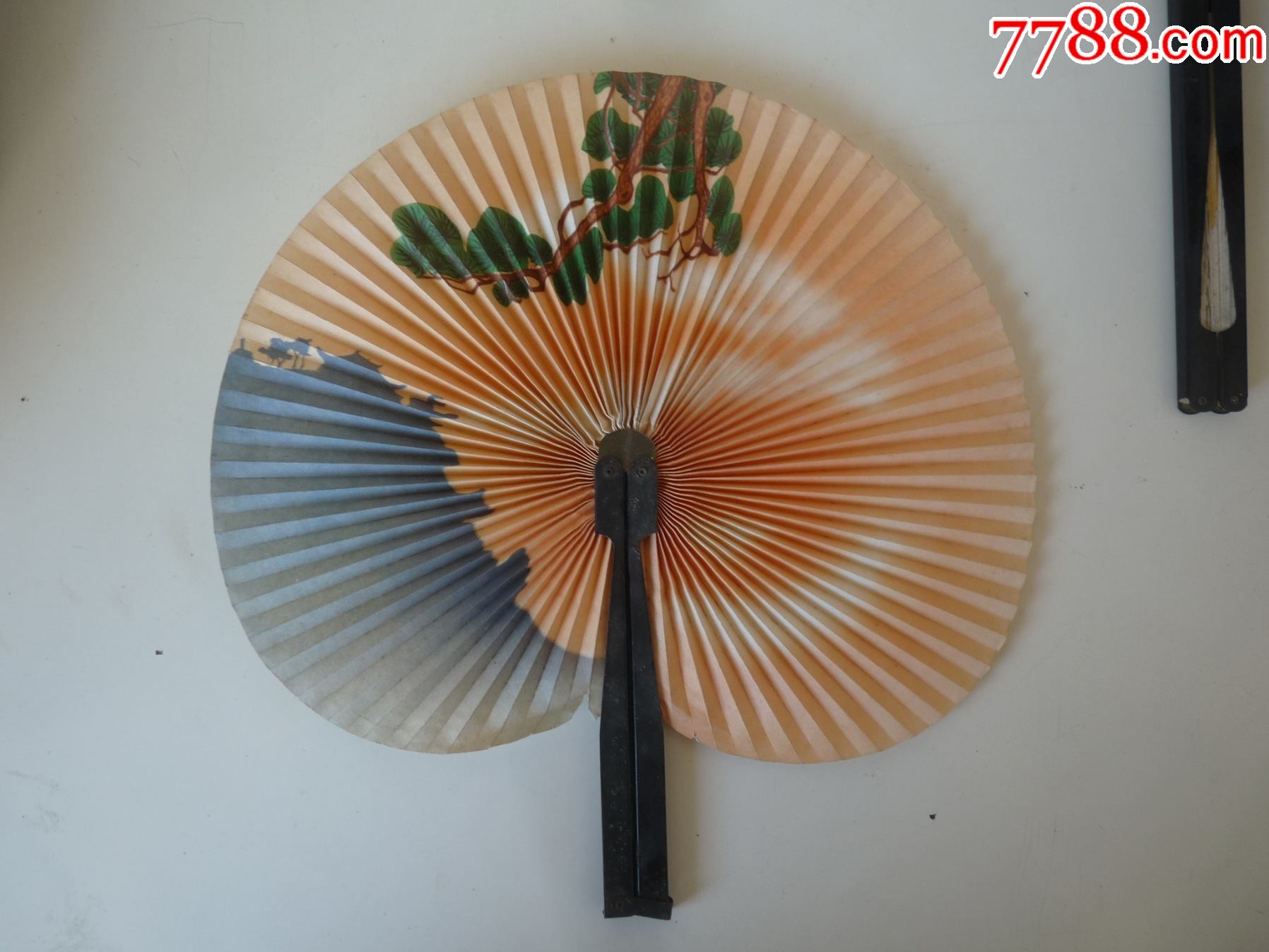 折叠团扇俩把
