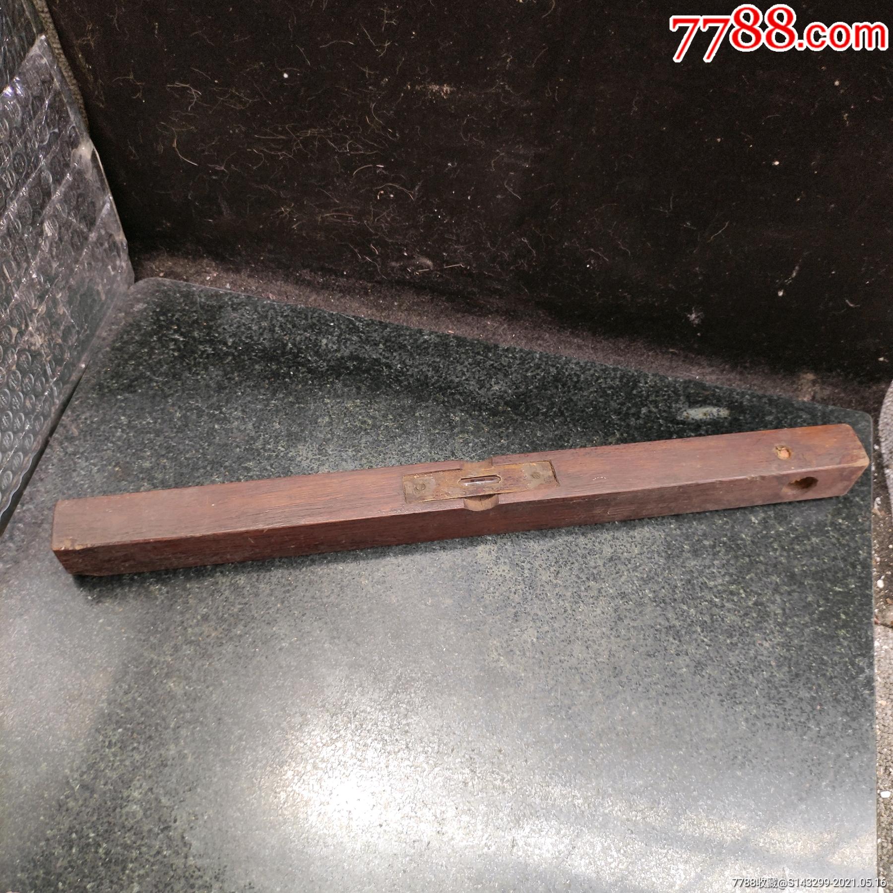 清老红木水平仪古董古玩