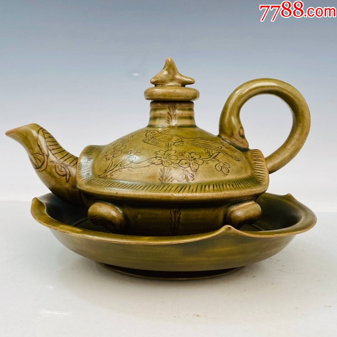 越窑龟壶高165厘米直径23厘米工艺品