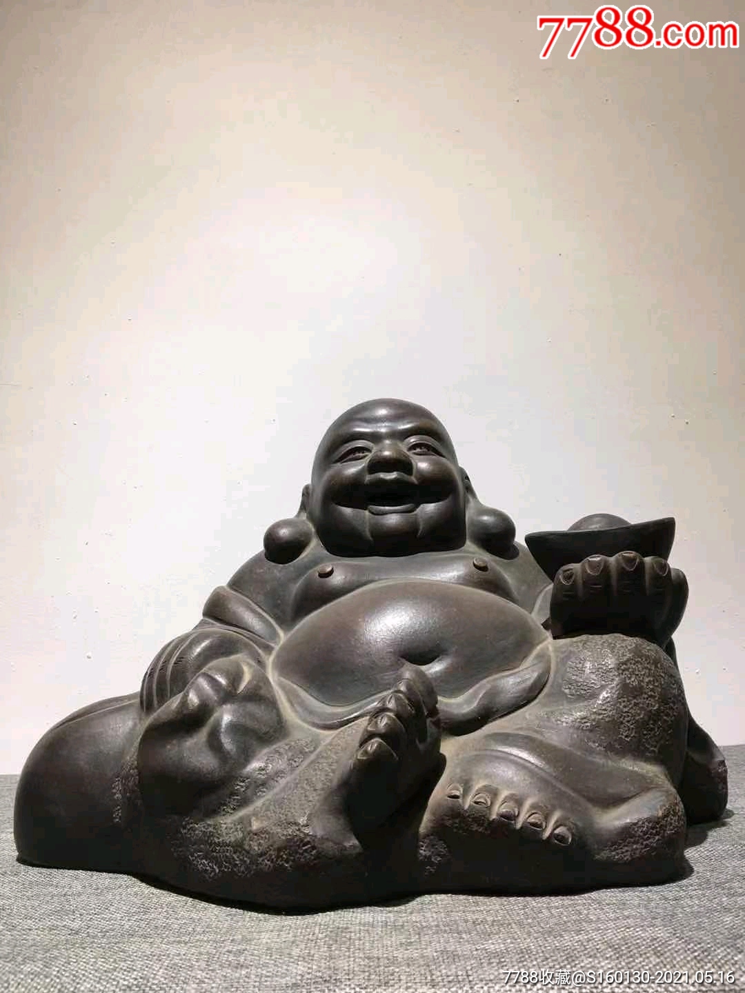 紫砂弥勒佛一尊