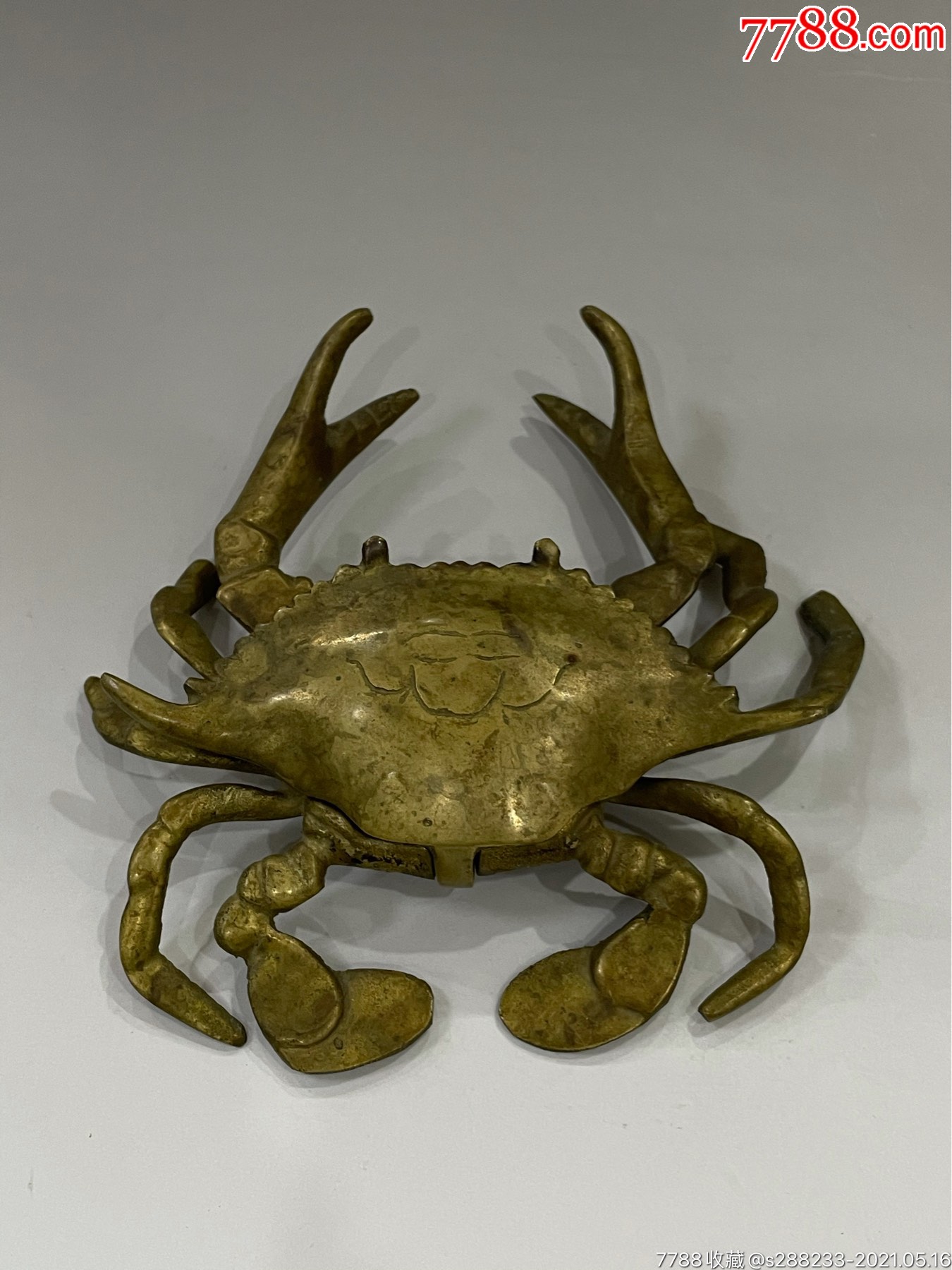 民国铜雕螃蟹