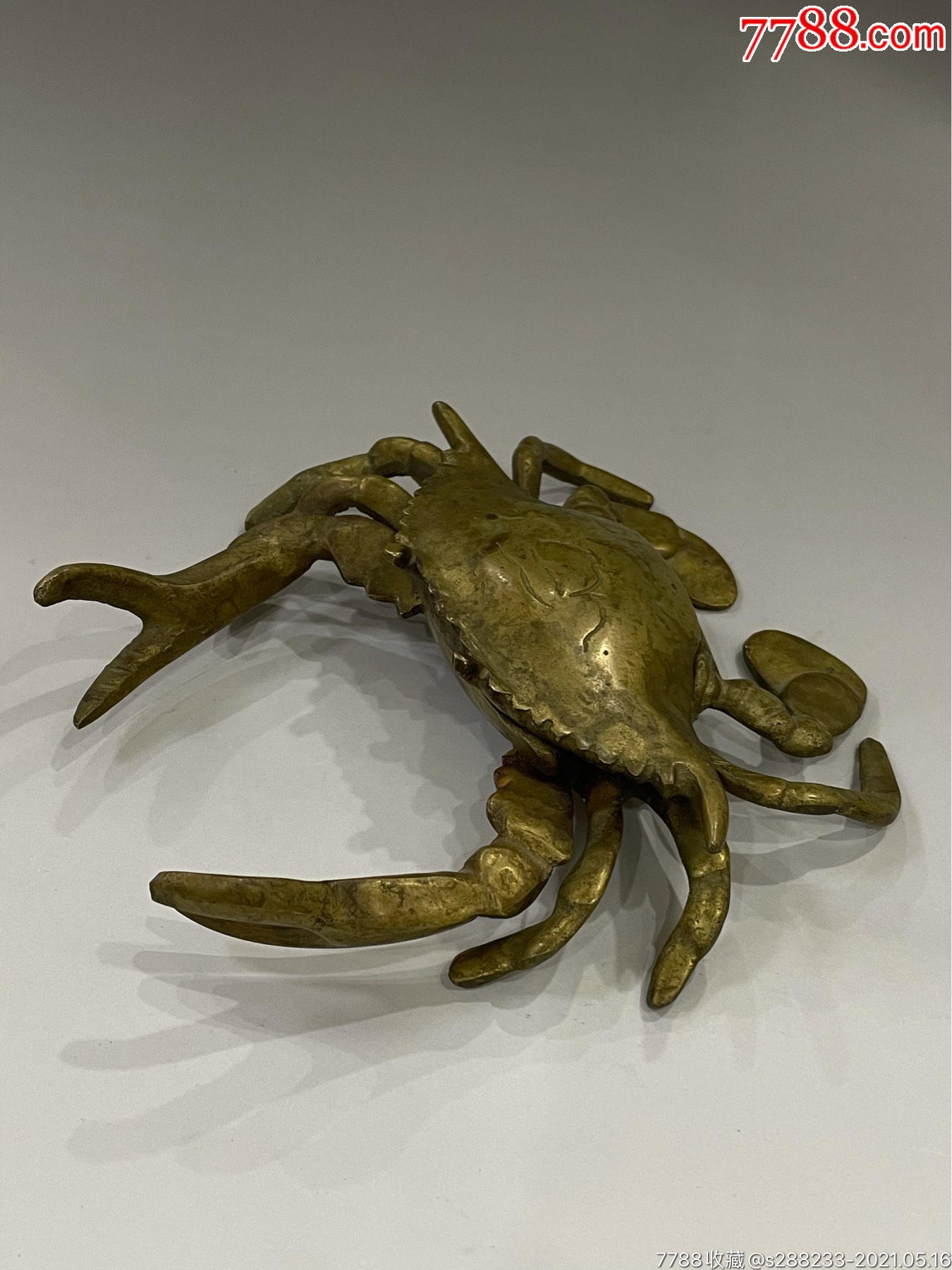 民国铜雕螃蟹