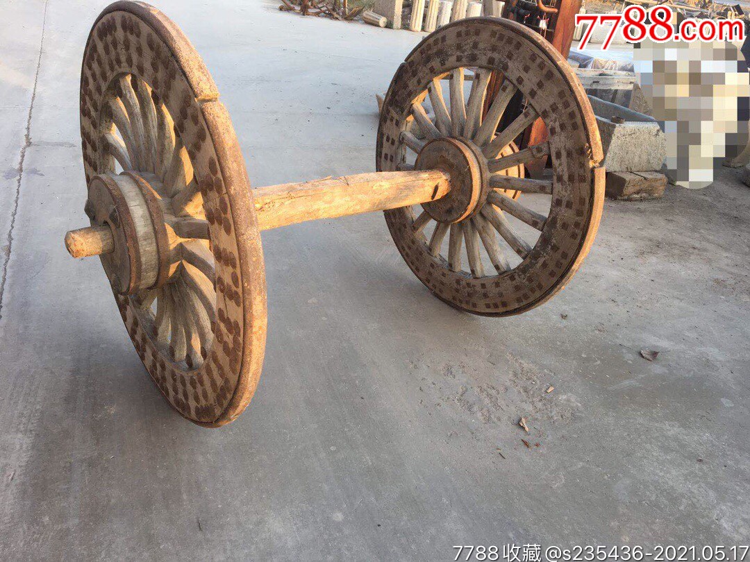 清代财源滚滚大车轱辘尺寸直径117厘米全品无修完正一套博物馆收藏